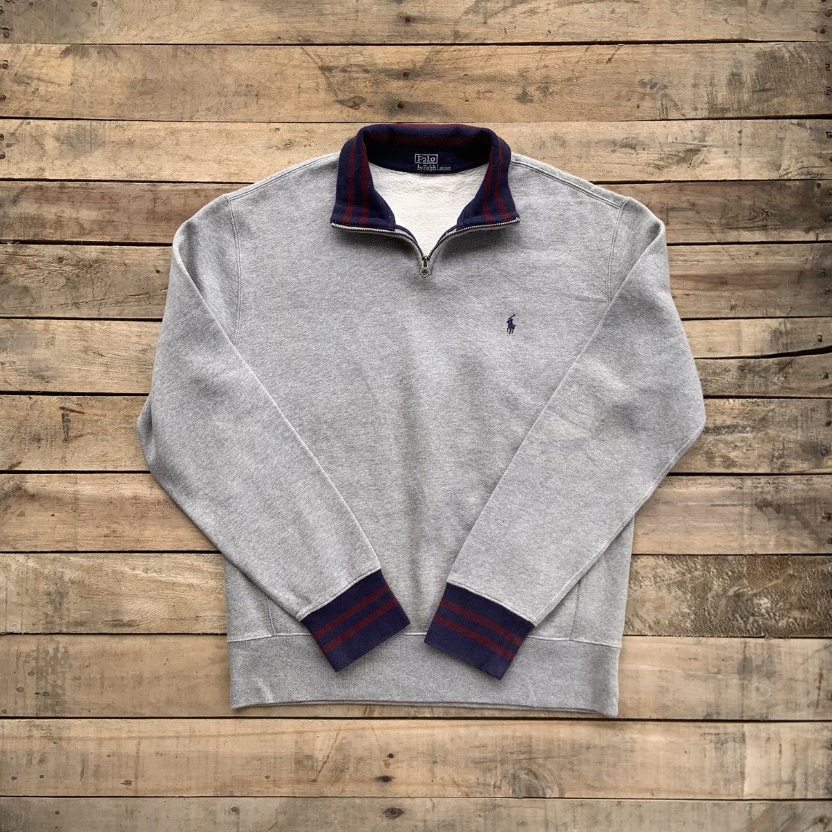 Polo Ralph Lauren Vintage Polo Ralph Lauren Sweatshirt HalfZipper Size US S / EU 44-46 / 1 - 1 Thumbnail