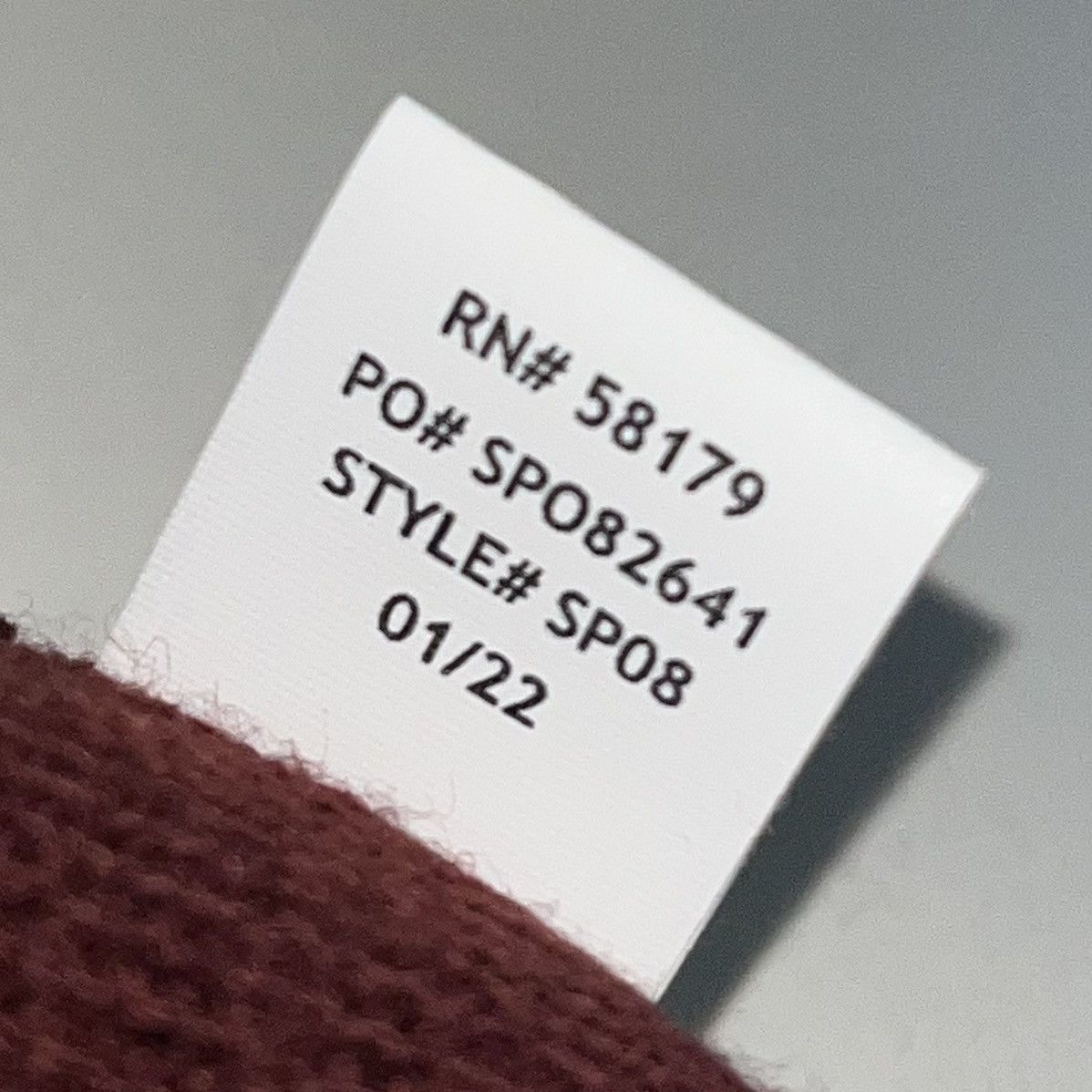 Sp5der Spider Worldwide Sp5der Longlegs Beanie Maroon FW21 Size ONE SIZE - 6 Thumbnail