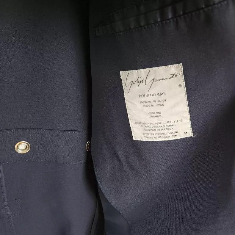 Yohji Yamamoto Yohji Yamamoto Men's silhouette wool blazer1980s silhouett Size US M / EU 48-50 / 2 - 5 Thumbnail