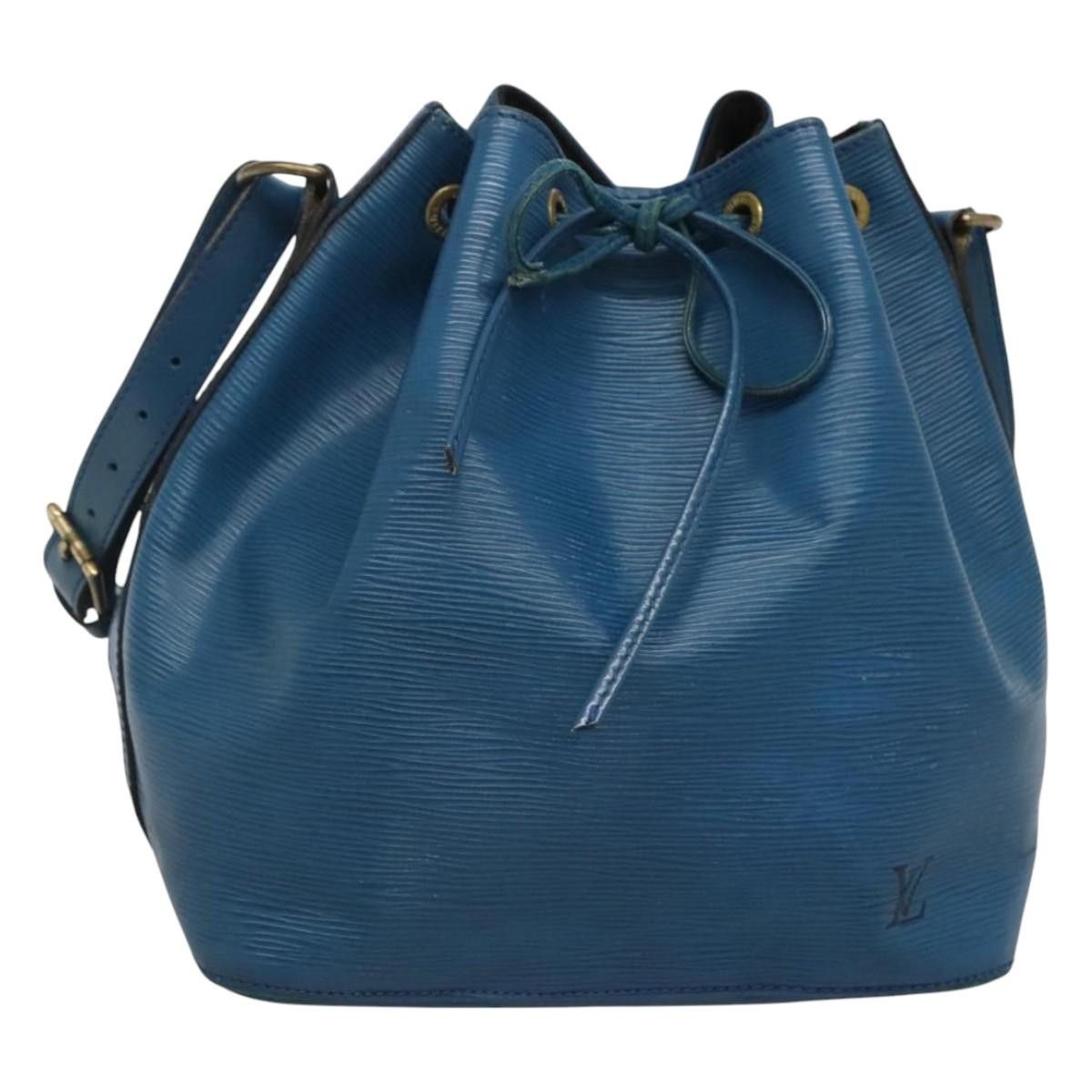 Louis Vuitton Epi Petit Noe Shoulder Bag Blue M44105 Lv Auth Ba1411, Women's