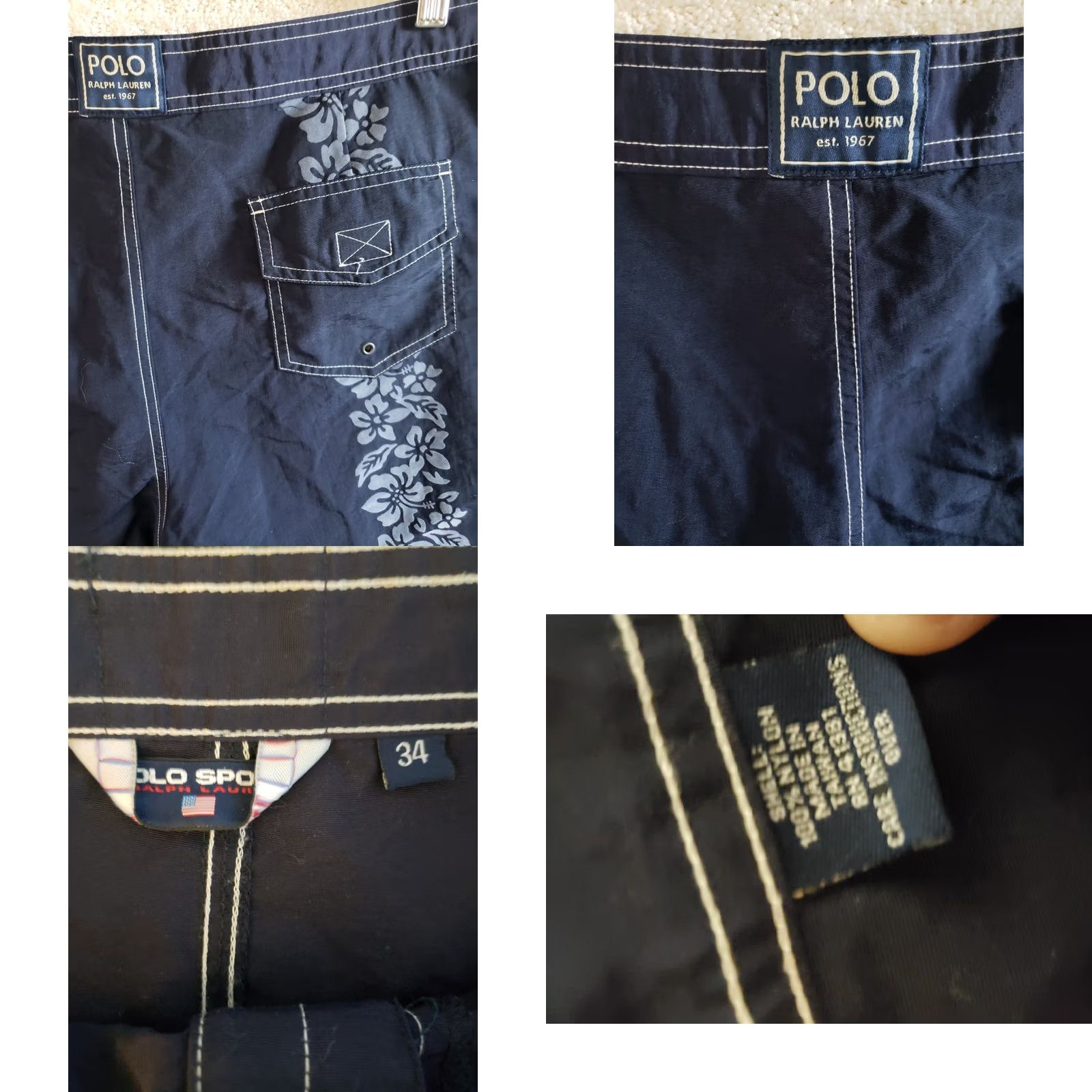 Polo Ralph Lauren Polo Ralph Lauren Board Shorts Size 34 Blue Men’s 9” Pair No Liner Size US S / EU 44-46 / 1 - 8 Thumbnail