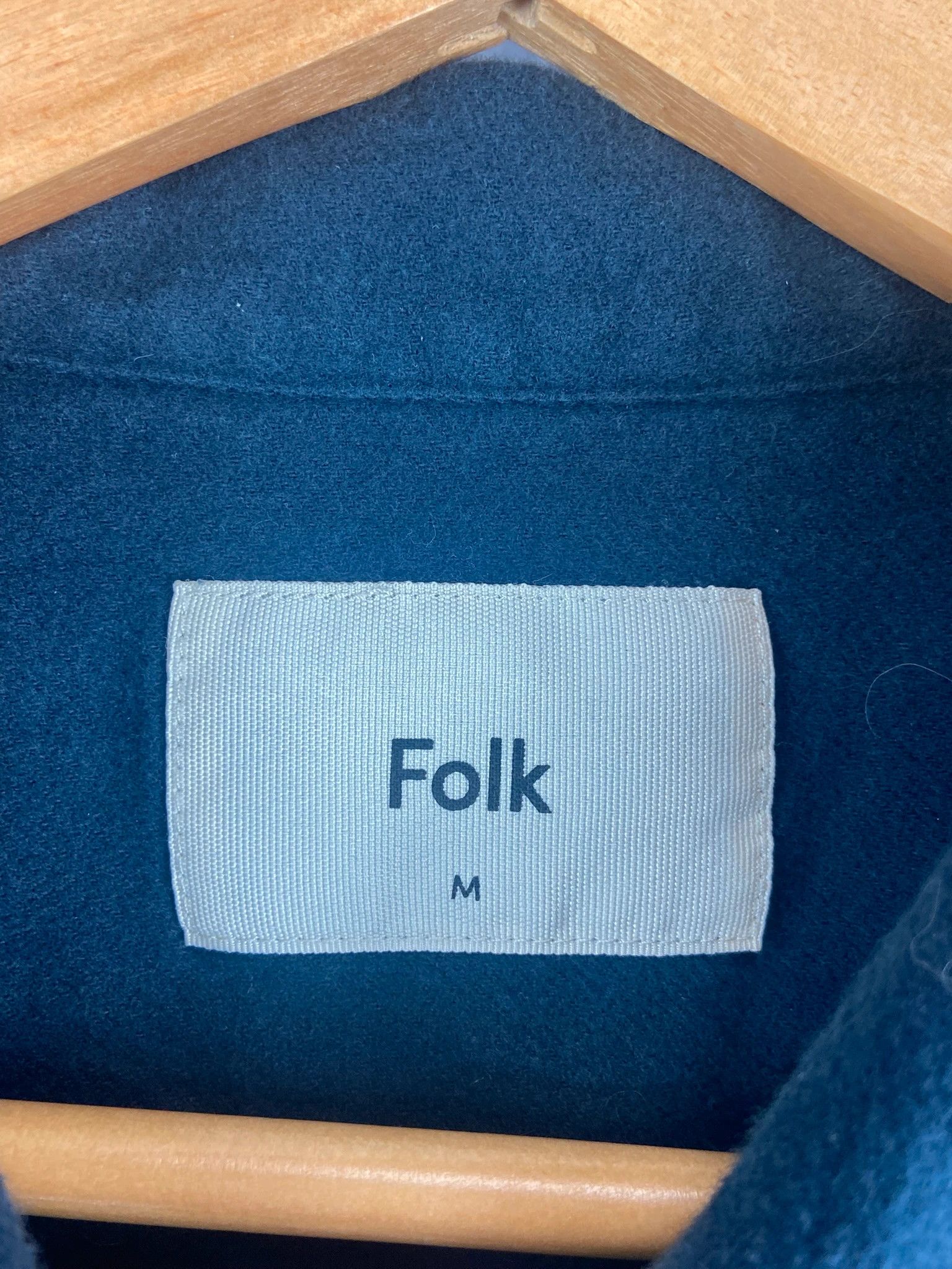 Folk Folk Navy Overshirt Minimalist Pocket Shirt Size M Size US M / EU 48-50 / 2 - 2 Thumbnail