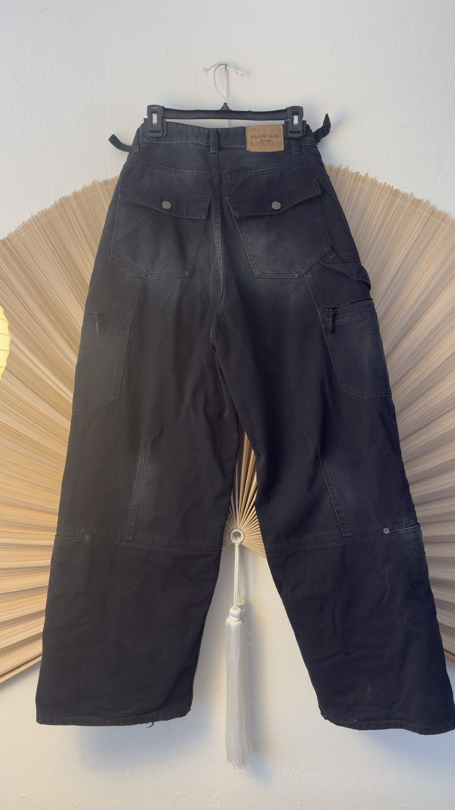 Balenciaga Balenciaga Wide Leg Washed Cargo Jeans Size US 30 / EU 46 - 2 Thumbnail