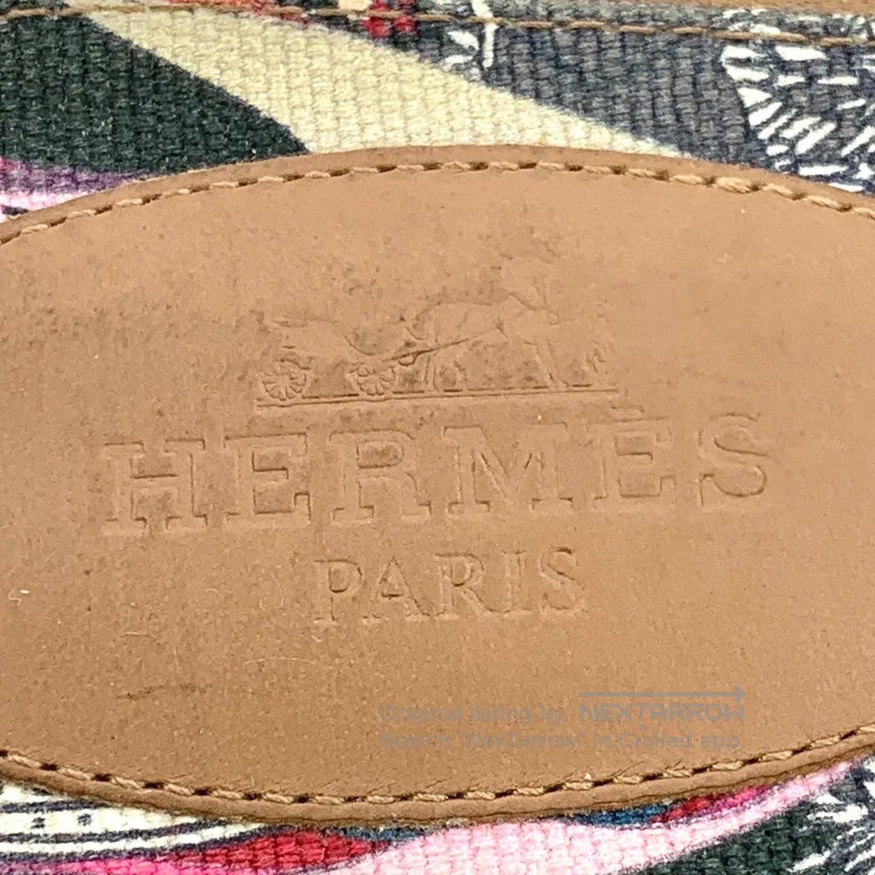 Hermes Hermes Brown silver buckle casual flat mule shoes| Size US 7.5 / IT 37.5 - 7 Thumbnail