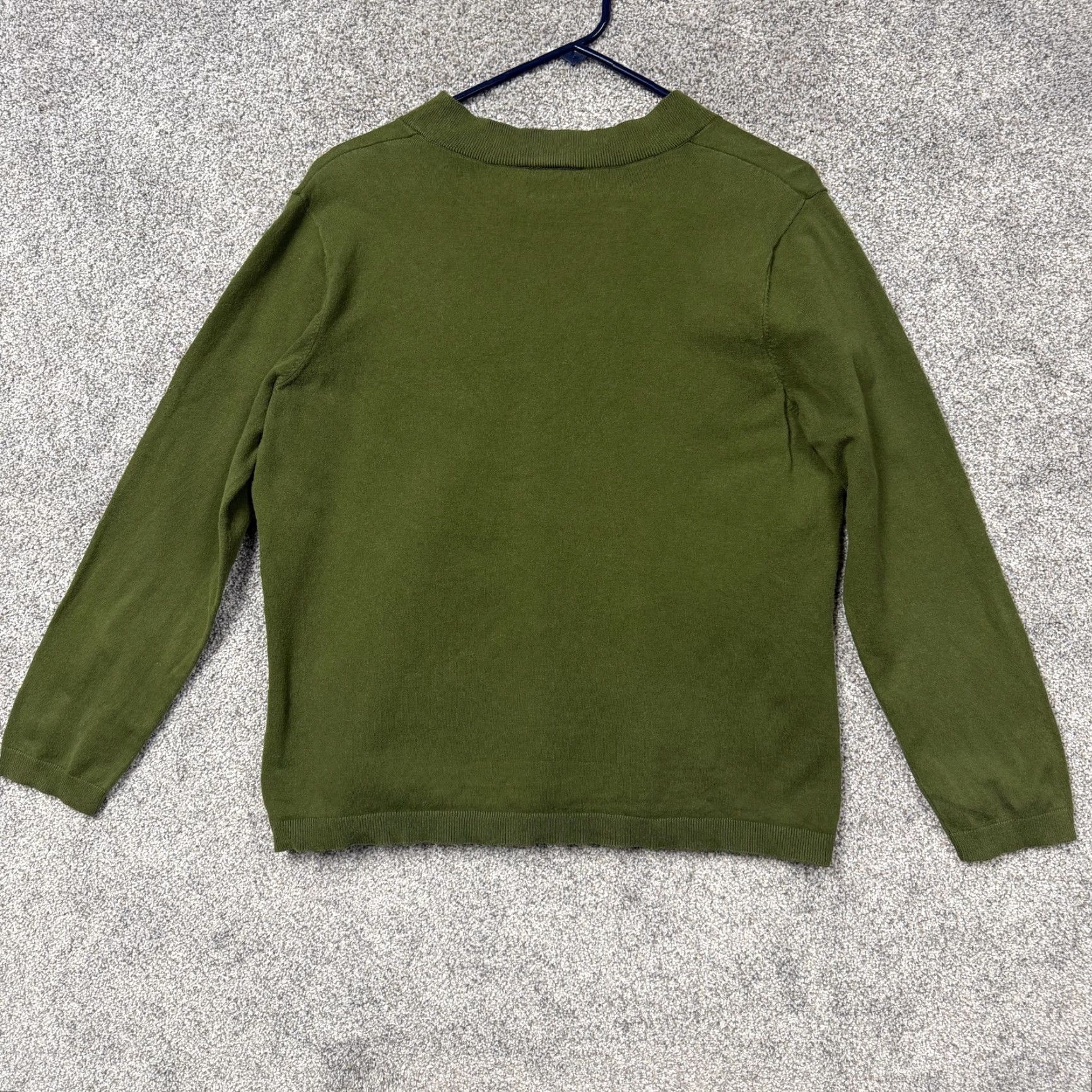Talbots VINTAGE Talbots Sweater XS Petite Green 90s Preppy V-Neck Pullover Women Adults Size XS / US 0-2 / IT 36-38 - 7 Thumbnail