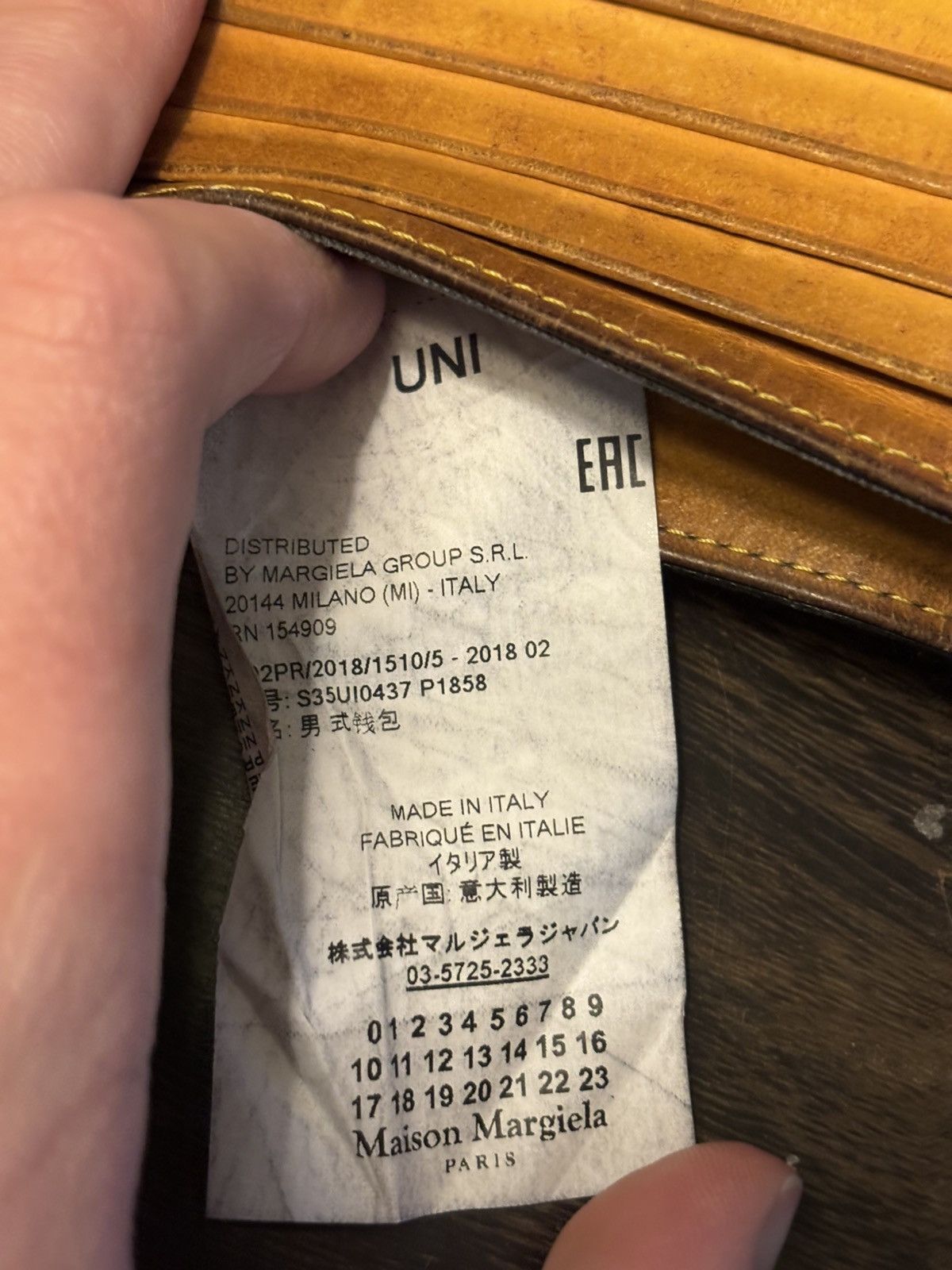 Maison Margiela Black Stitch Wallet Size ONE SIZE - 7 Thumbnail