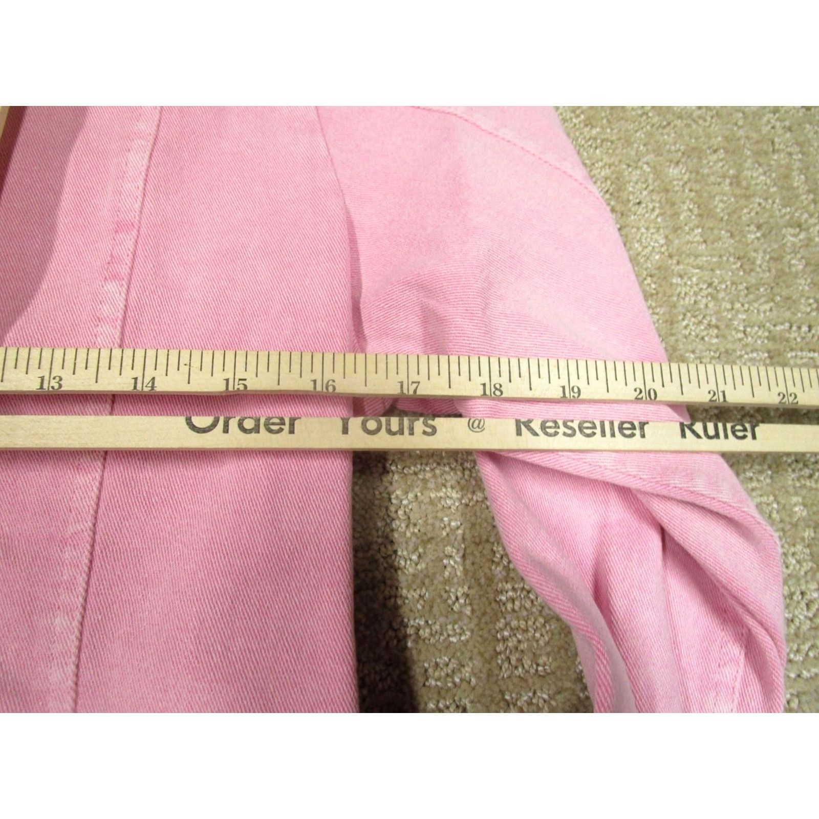 Vintage Avon Denim Jacket Women Small Pink Breast Cancer Crusade Button Front Collared Shirt Size S / US 4 / IT 40 - 6 Thumbnail