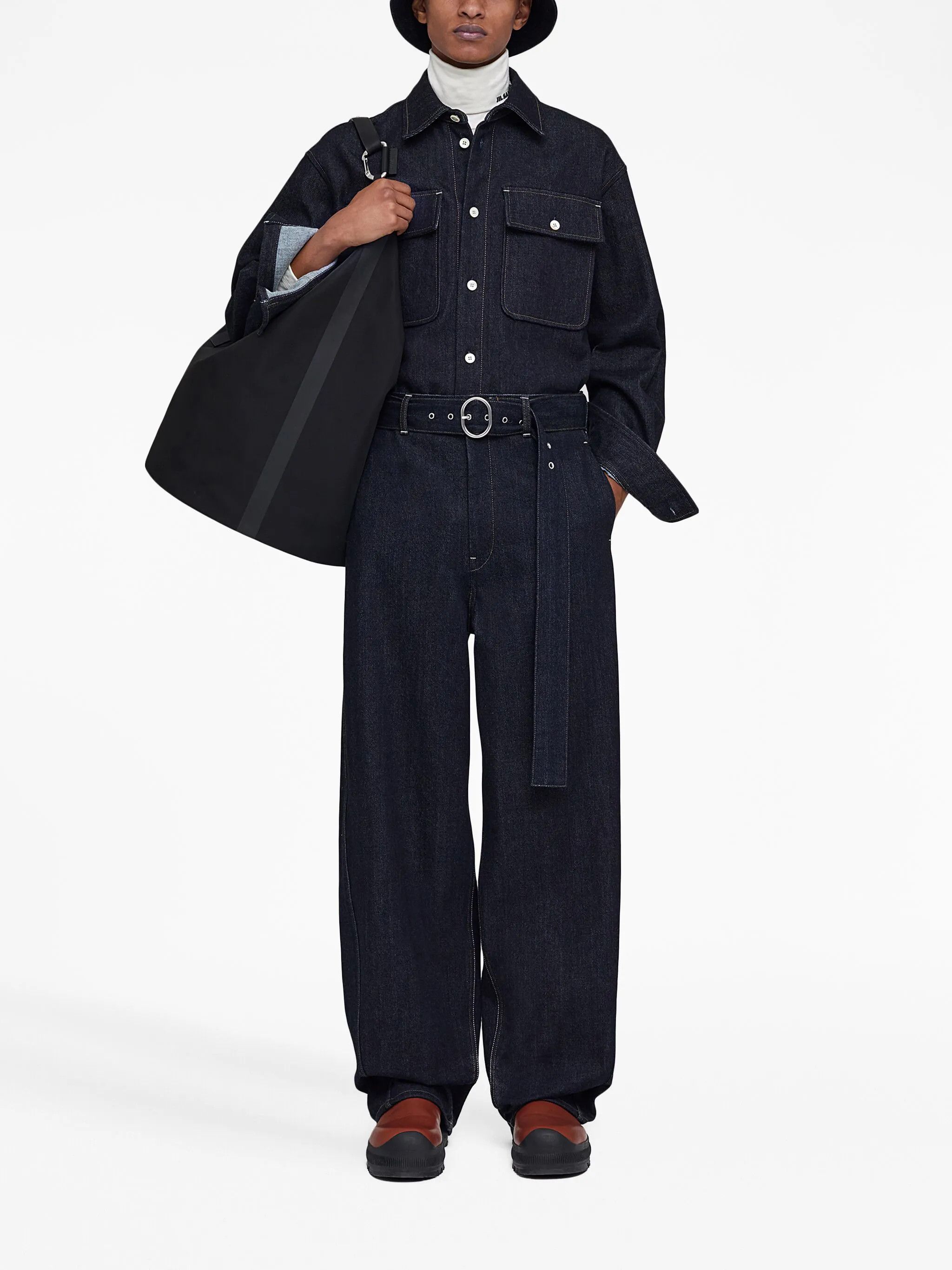 Jil Sander o1w1db11025 Denim Shirt in Blue Size US XL / EU 56 / 4 - 2 Thumbnail