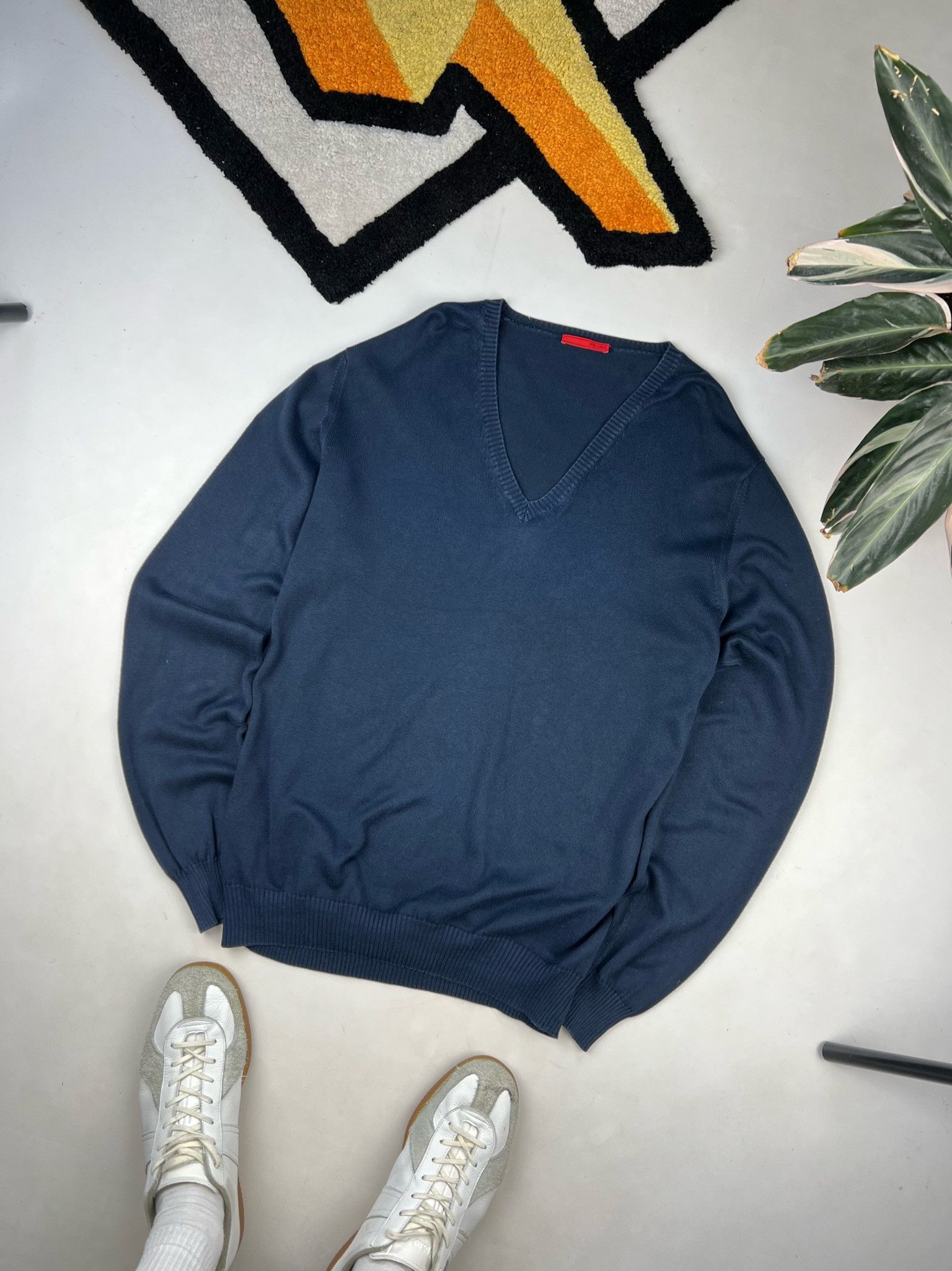 Prada Prada Milano crew wool Sweater / Jumper v neck Size US L / EU 52-54 / 3 - 6 Thumbnail