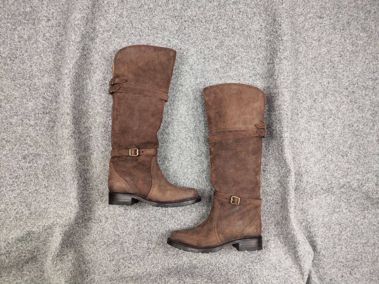 Sendra Sendra Riding Casual High boots womens Brown Suede Leather Size US 6 / IT 36 - 3 Thumbnail