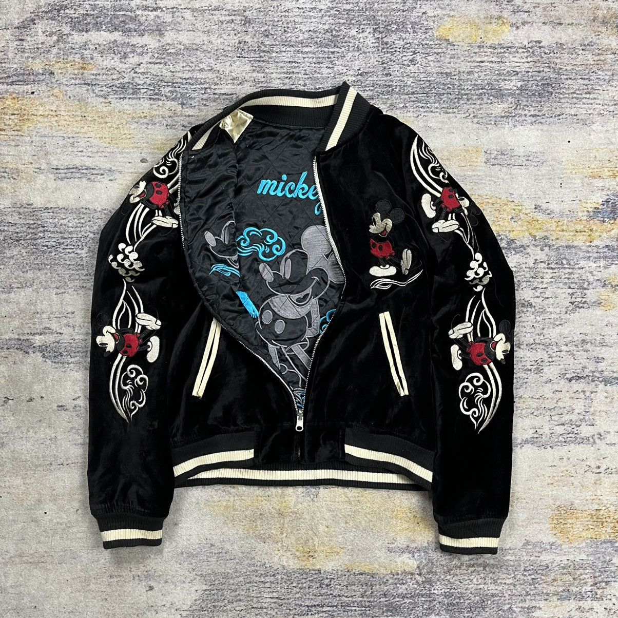Disney Vintage 90s Disney velvet reversible souvenir sukajan jacket Size M / US 6-8 / IT 42-44 - 1 Thumbnail