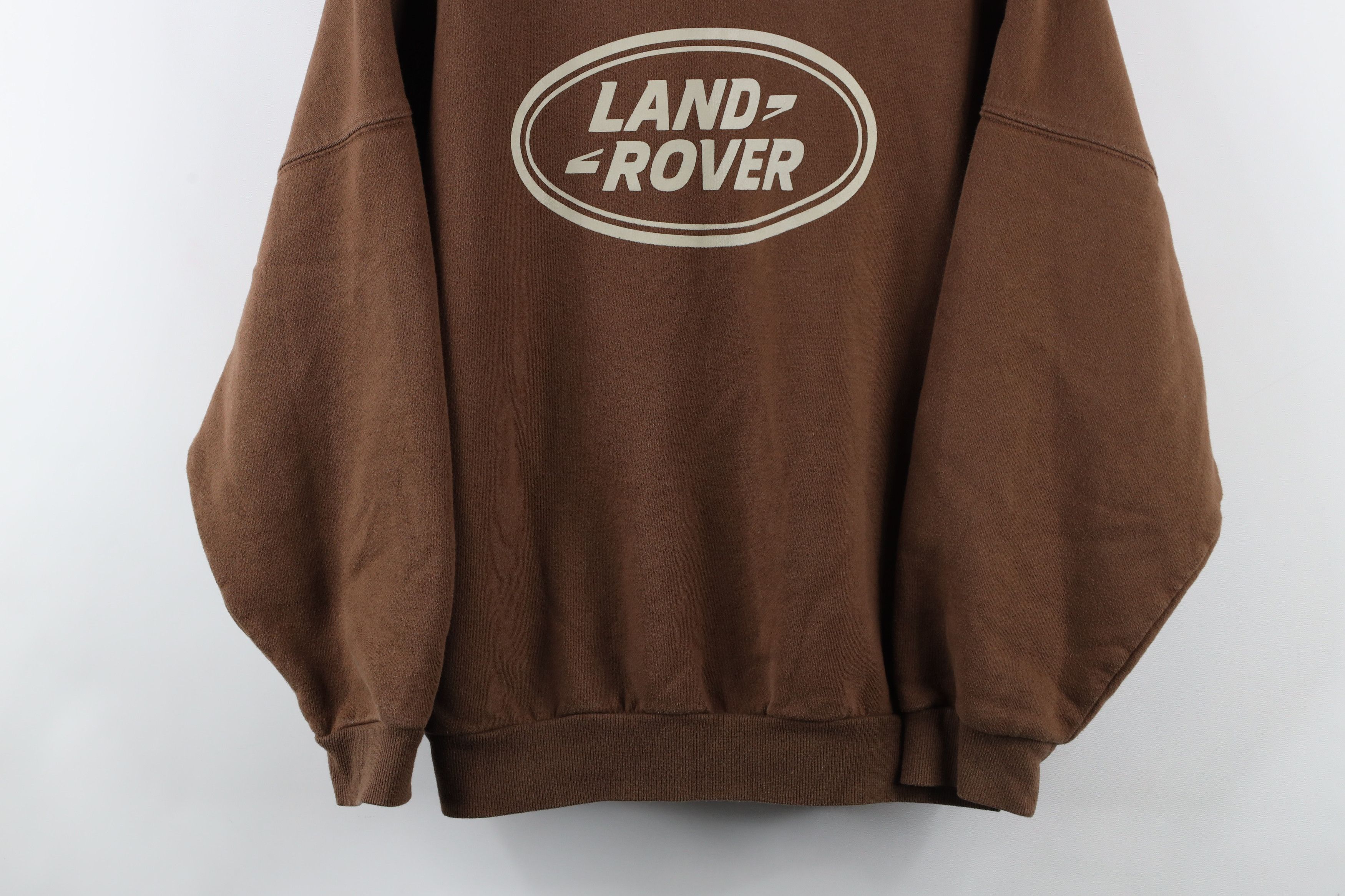 Vintage Retro Land Rover Out Oversized Crewneck Sweatshirt Brown Size XS / US 0-2 / IT 36-38 - 3 Thumbnail