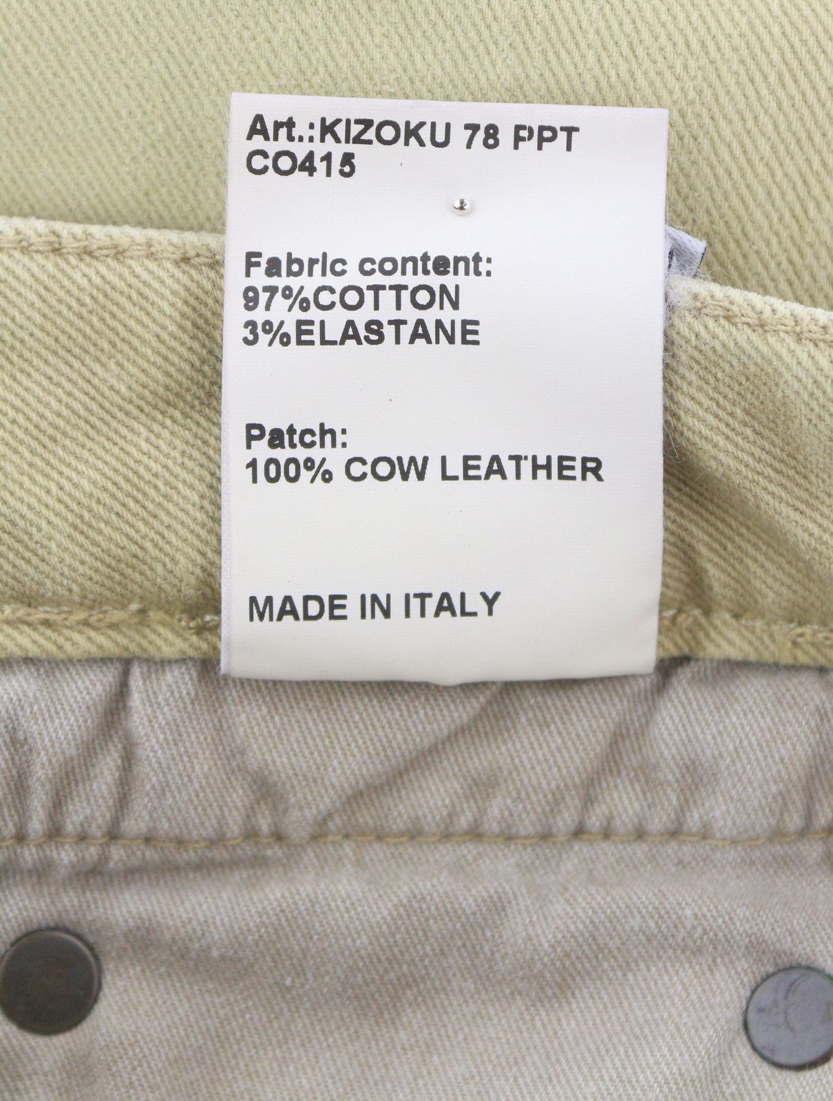 R13 BOY STRAIGHT 24 Khaki Stretchy Faded Ankle Casual 86293 Size 24" / US 00 / IT 34 - 11 Thumbnail