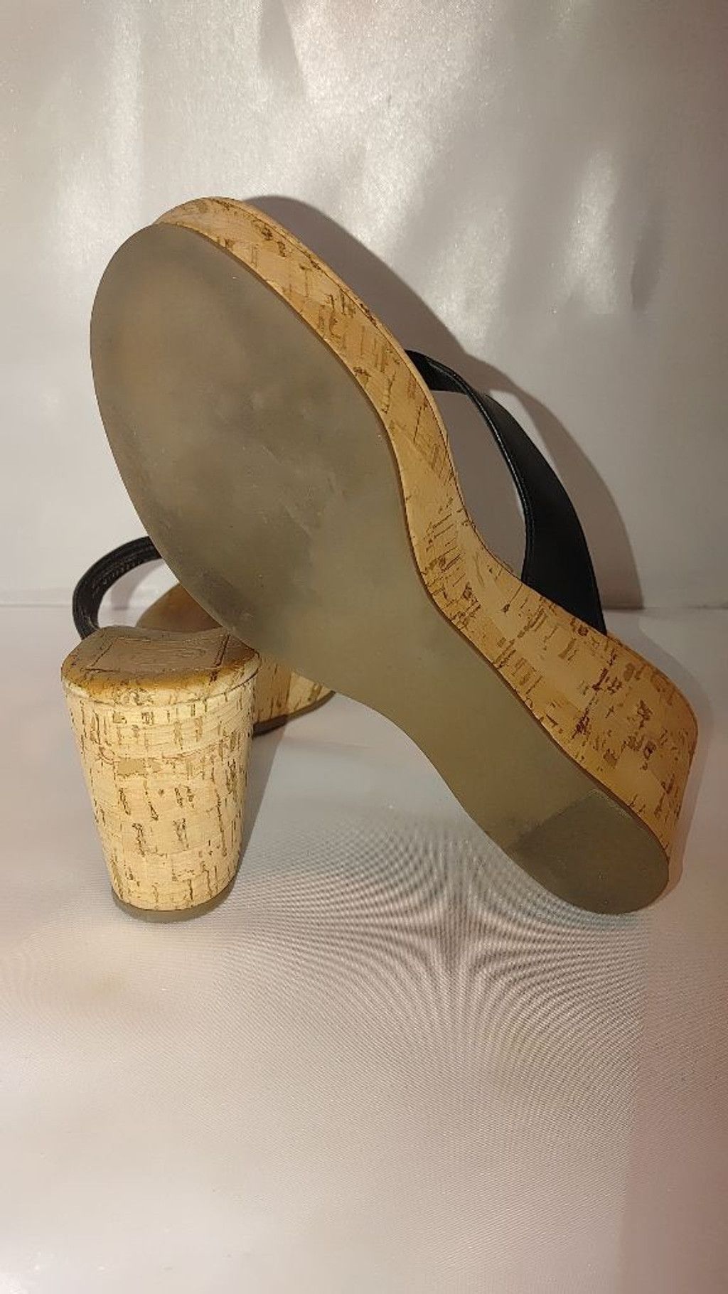 Tory Burch Tory Burch Salem Napa Leather & Cork Wedge Sandals Size 9M Size US 9 / IT 39 - 10 Thumbnail