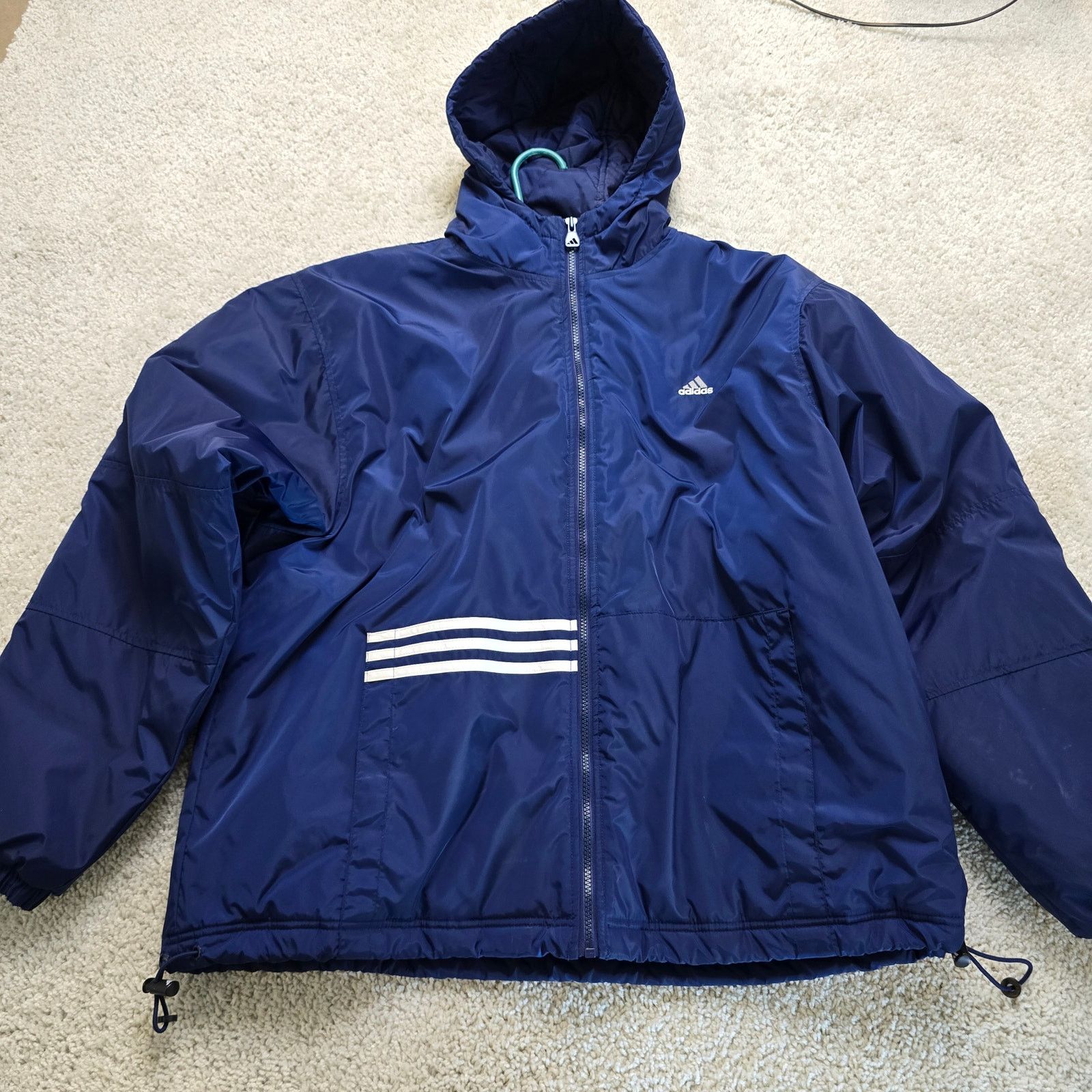 Adidas adidas international jacket vintage vtg large stripe poncho Size L / US 10 / IT 46 - 3 Thumbnail