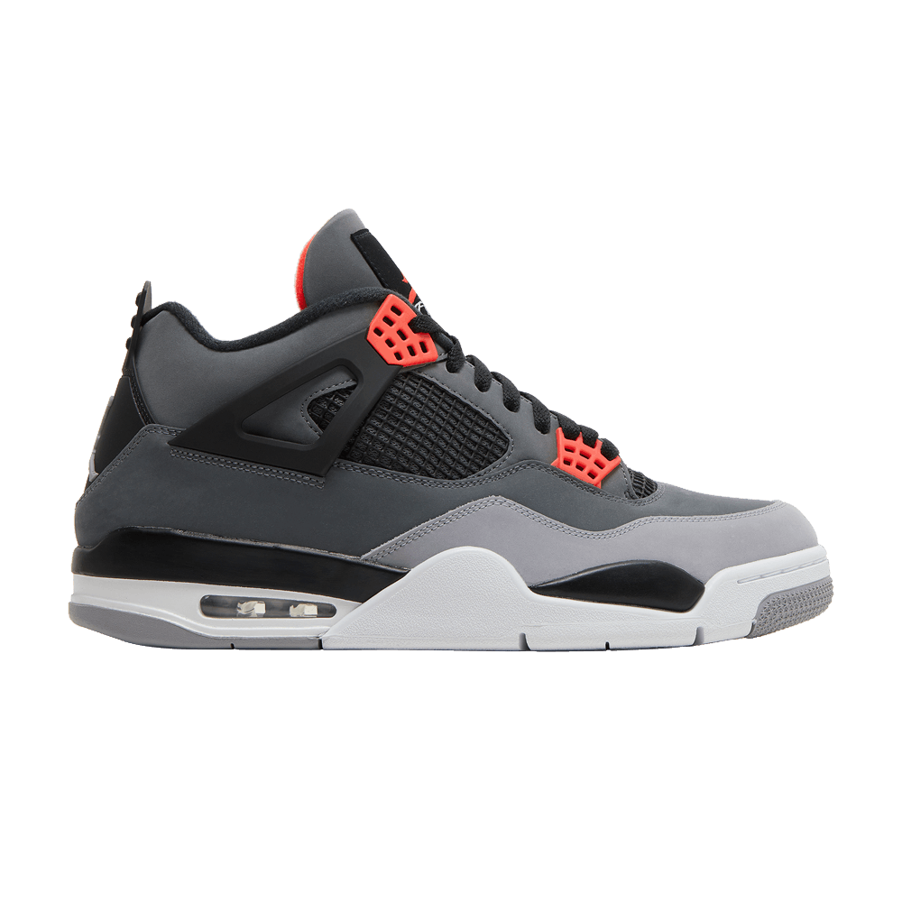 image of Air Jordan 4 Retro Infd Shoes in Grey, Men's (Size 14)