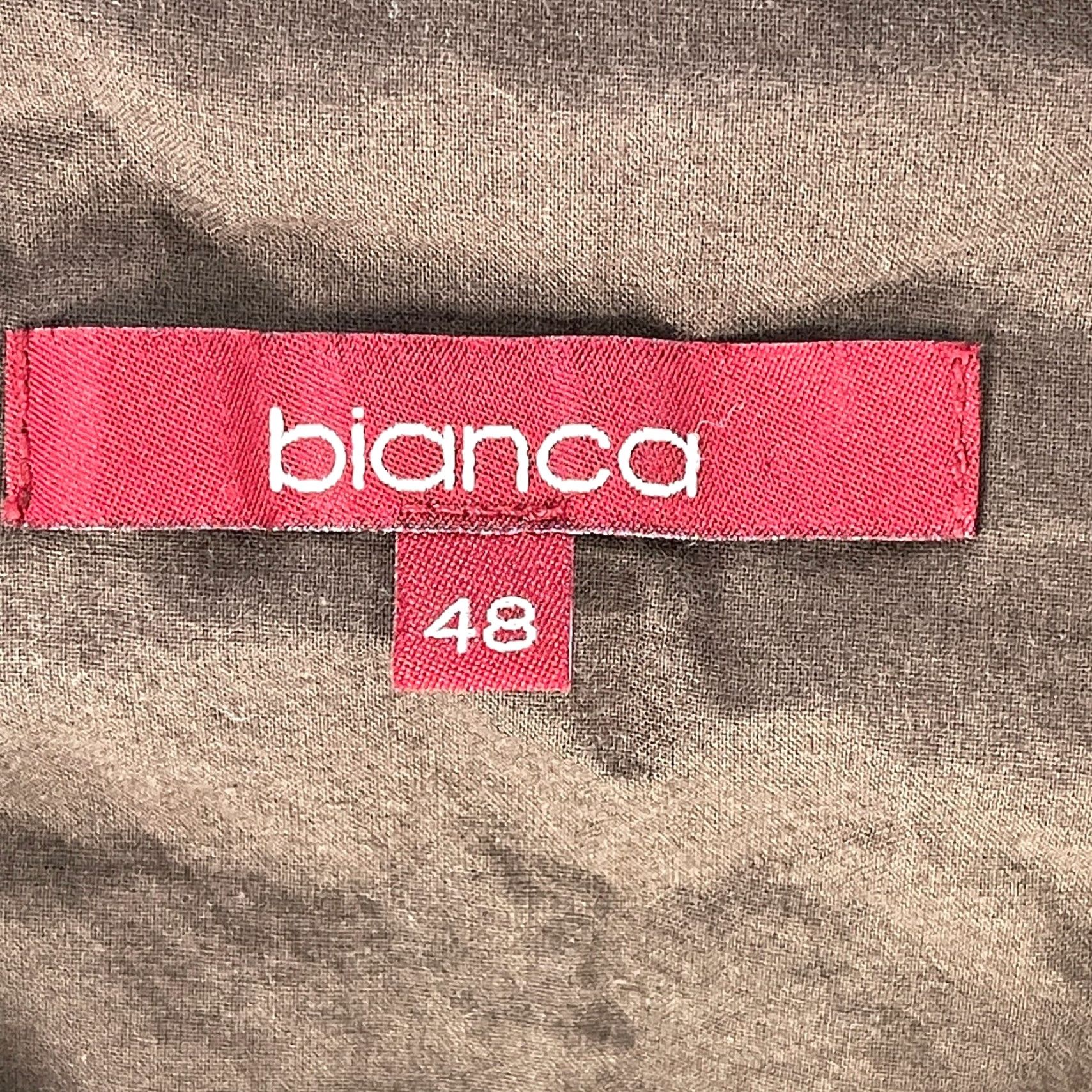 Vintage Bianca Blouse Tunic Women Brown Long Sleeve V-Neck Bohemian 18 Plus Size XXL / US 16-18 / IT 52-54 - 5 Thumbnail