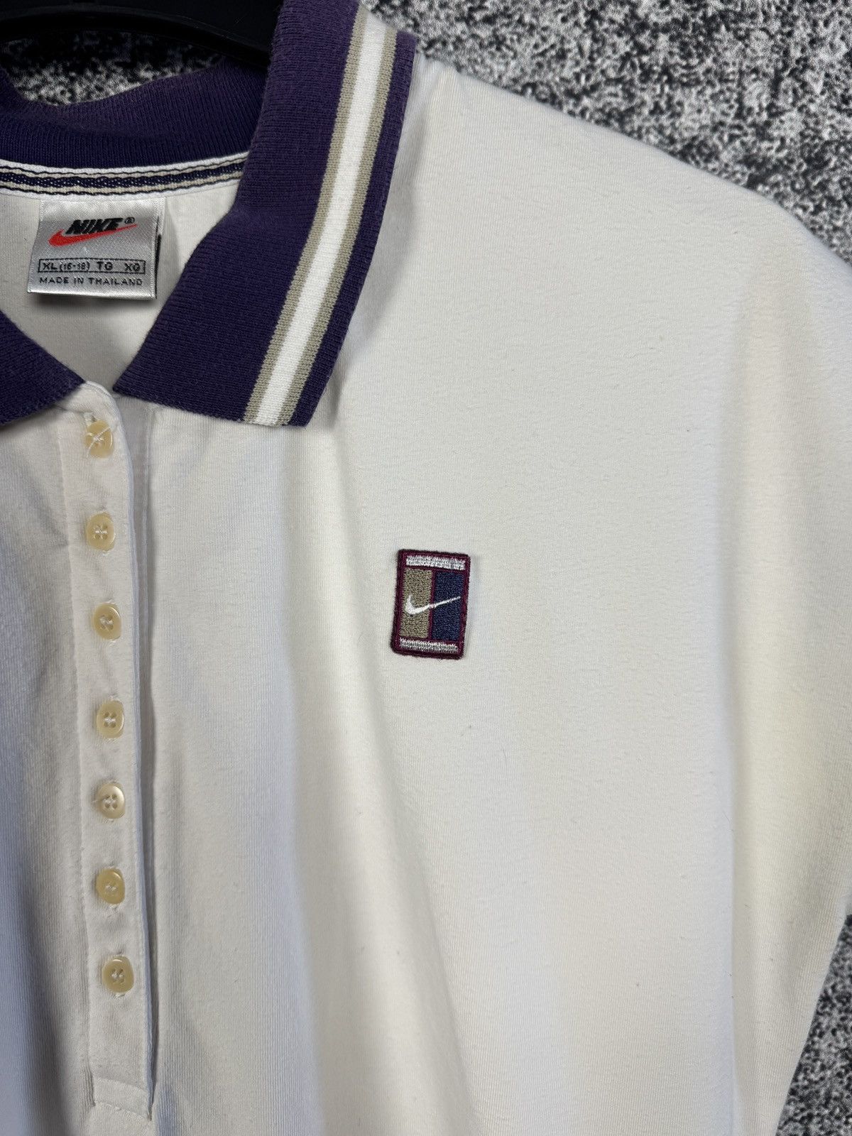 Nike Women’s Vintage Nike Dri Fit Court Tennis Polo Shirt Rare Xl Size XL / US 12-14 / IT 48-50 - 6 Thumbnail
