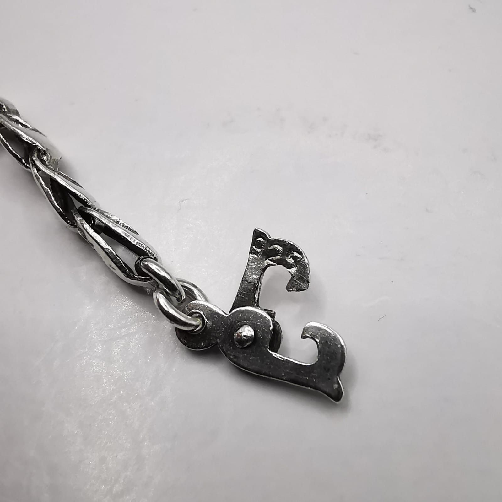Sterling Silver Vintage Jewelry Chain,925 Sterling Silver,Signed 7,45g Size ONE SIZE - 7 Thumbnail