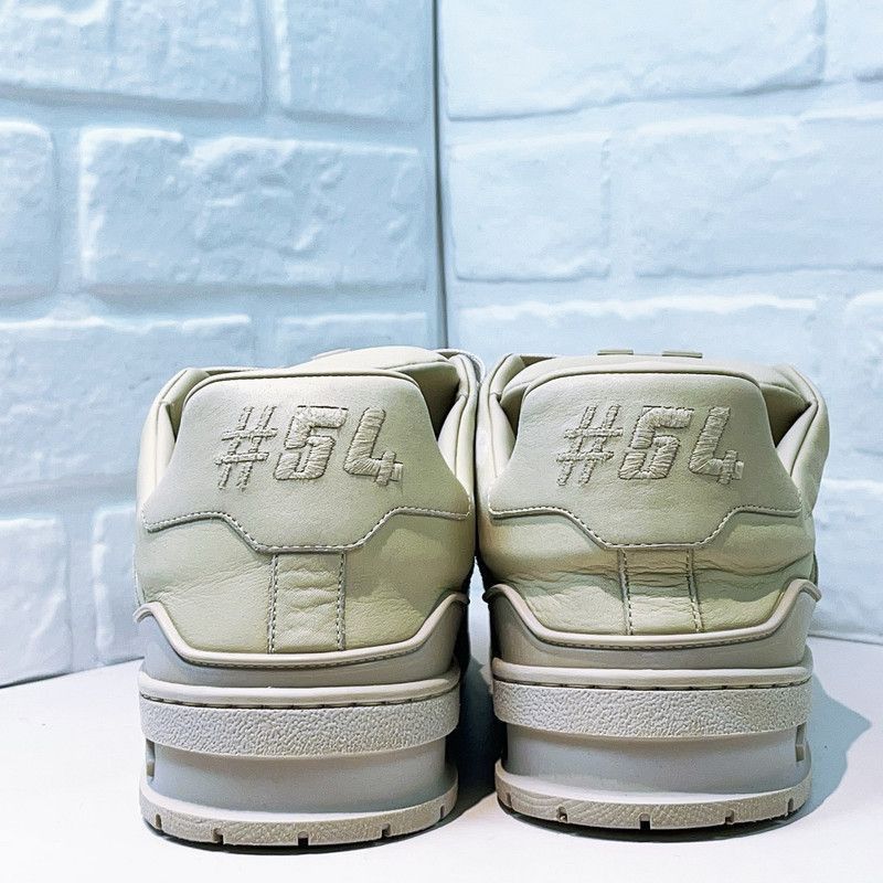 Louis Vuitton Louis Vuitton Beige Low-Top Trainer Sneakers -2508 Size US 11 / EU 44 - 3 Thumbnail