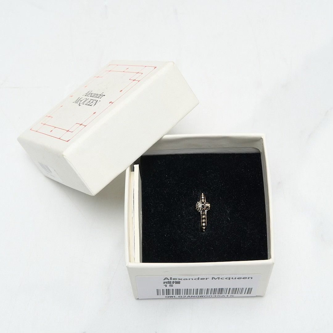 Alexander McQueen Alexander McQueen Women's Skull Crystal Ring Size ONE SIZE - 1 Thumbnail