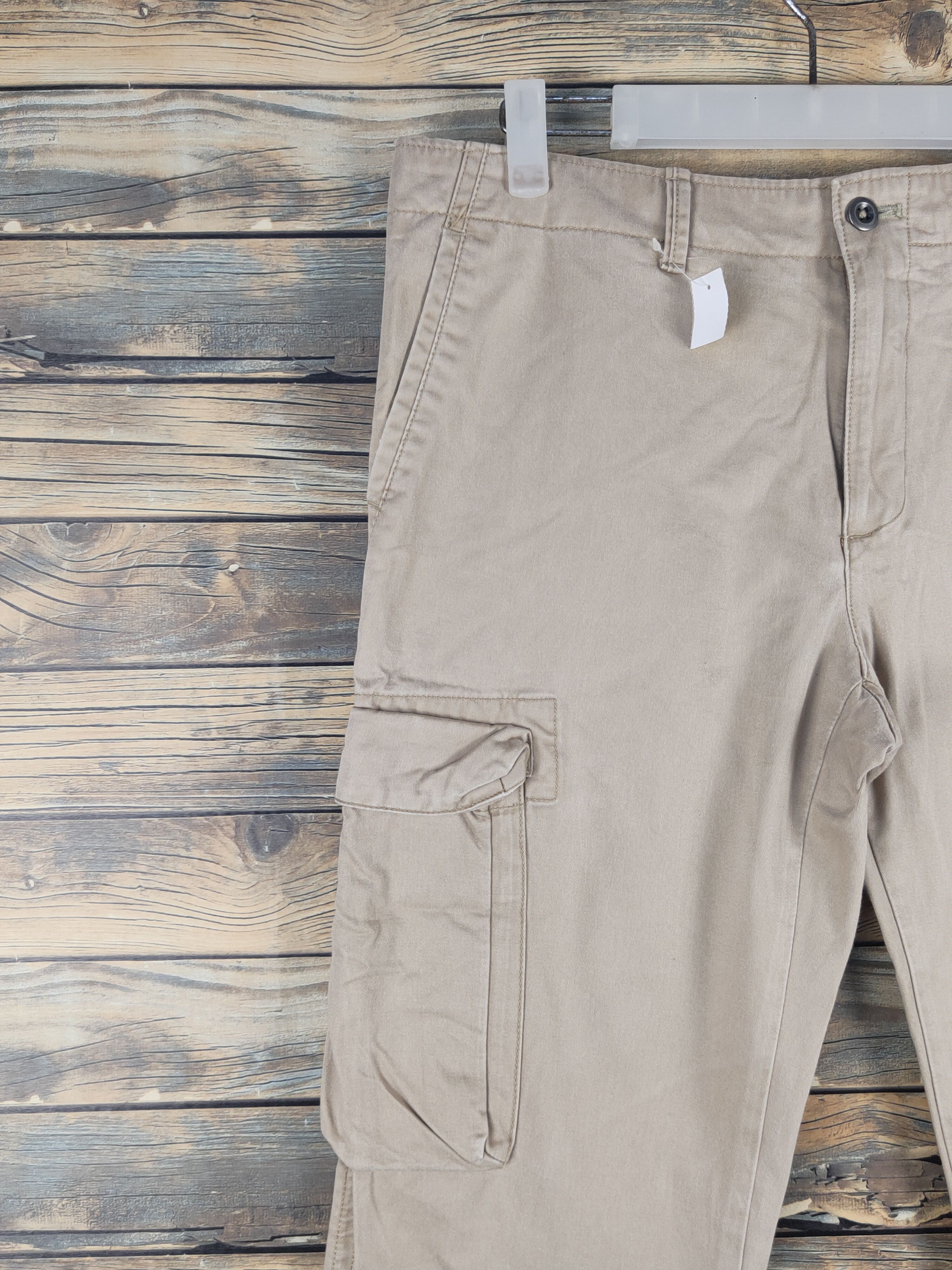 Japanese Brand DL Gap Beige Multipocket Tactical Cargo Pants #1581 Size US 32 / EU 48 - 3 Thumbnail