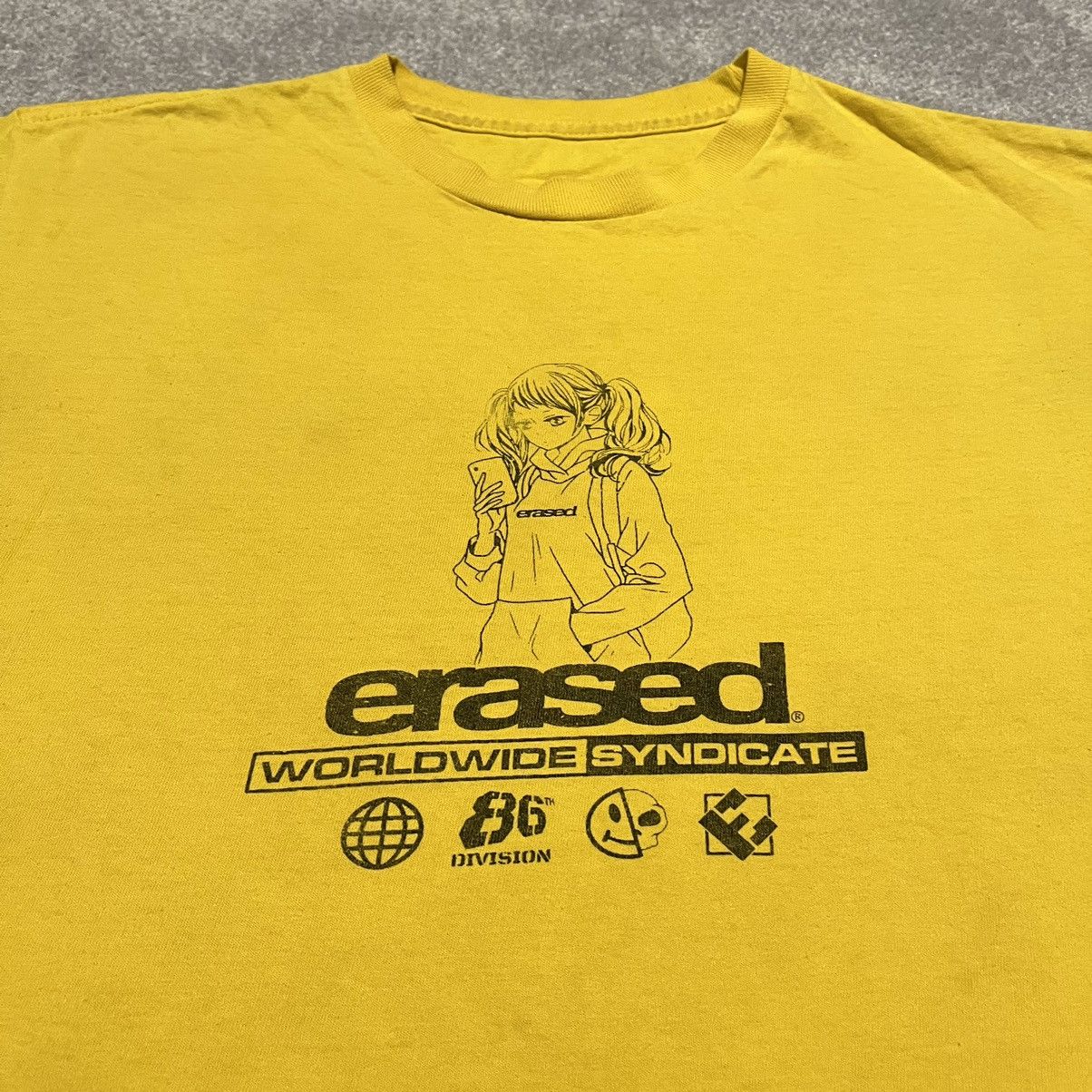 Erased Project Erased Project Worldwide Syndicate Anime Girl 1/1 Logo Tee Size US M / EU 48-50 / 2 - 1 Thumbnail