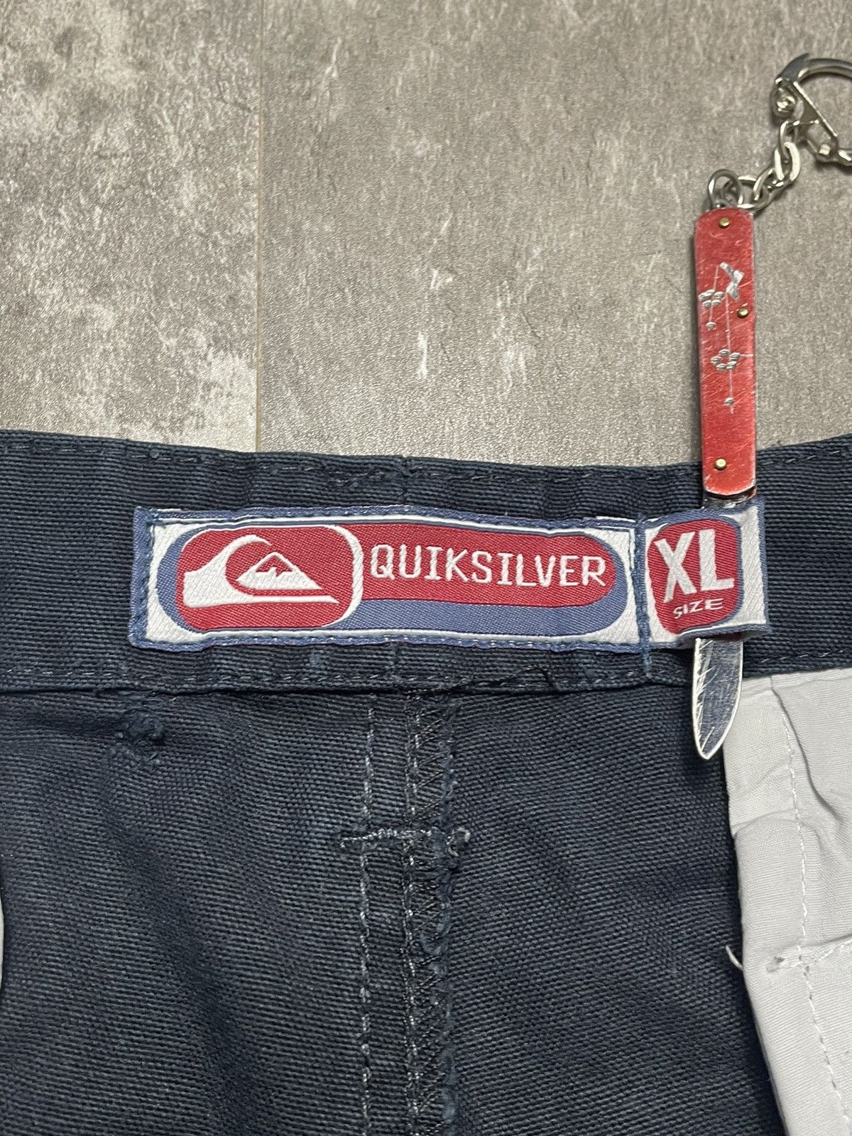 Quicksilver Crazy Vintage Y2K 2000s Baggy Cream Quiksilver Skater Cargo Size US 36 / EU 52 - 8 Thumbnail