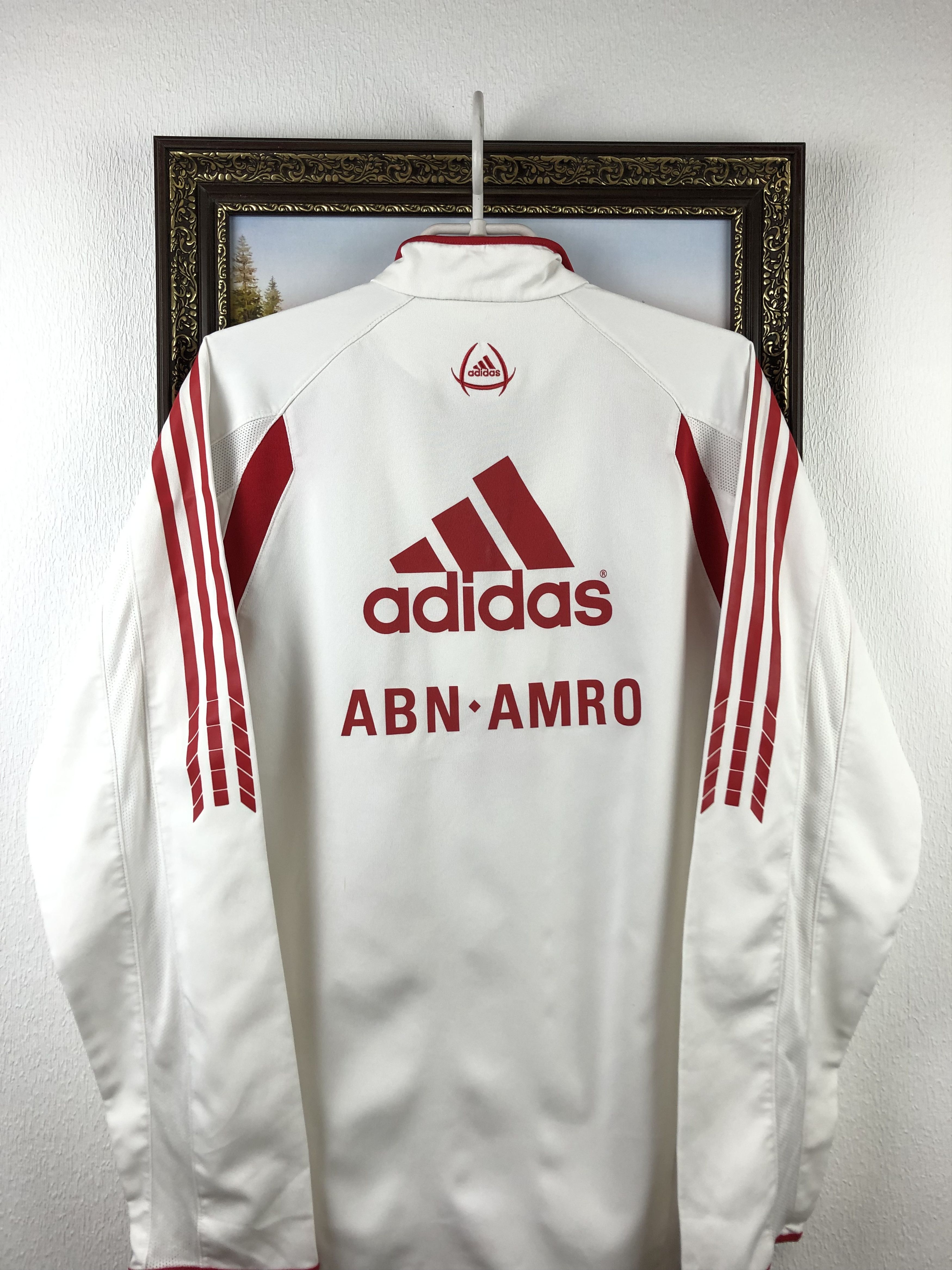 Adidas Vintage Ajax Suit Tracksuit Pants Jacket Track Soccer Size US M / EU 48-50 / 2 - 13 Thumbnail