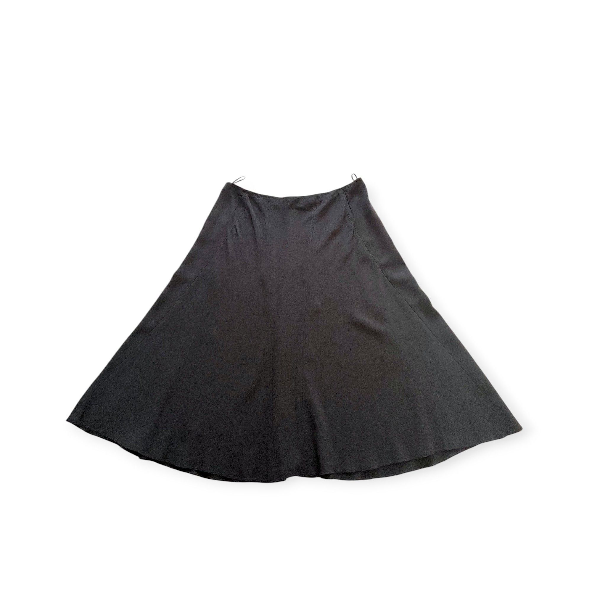 Prada Archival Prada Paneled A-Line Skirt in Dark Navy Crepe Size 32" / US 10 / IT 46 - 5 Thumbnail