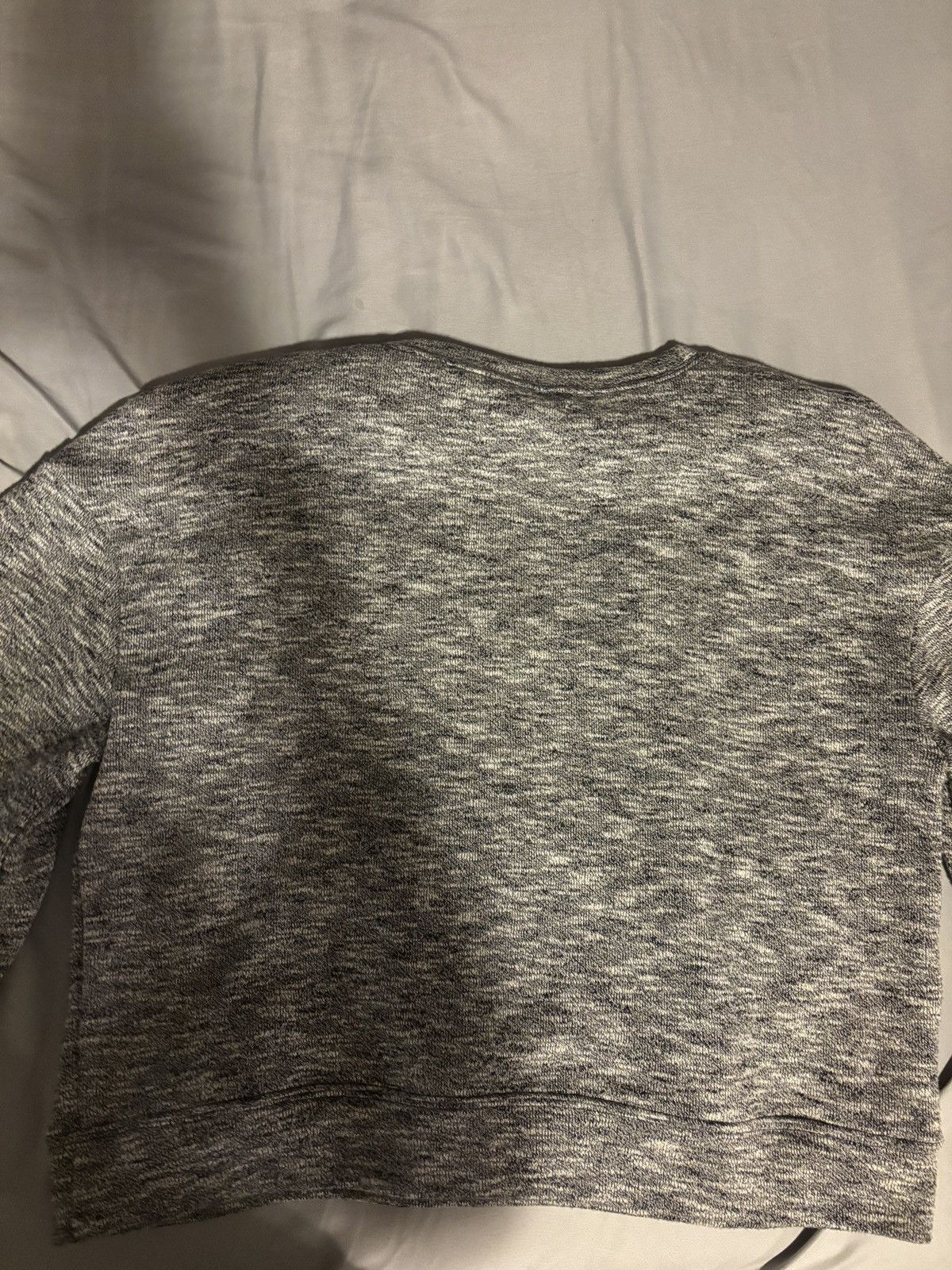 Madewell Madewell Grey and Black Crop Top Sweater Size L / US 10 / IT 46 - 4 Thumbnail