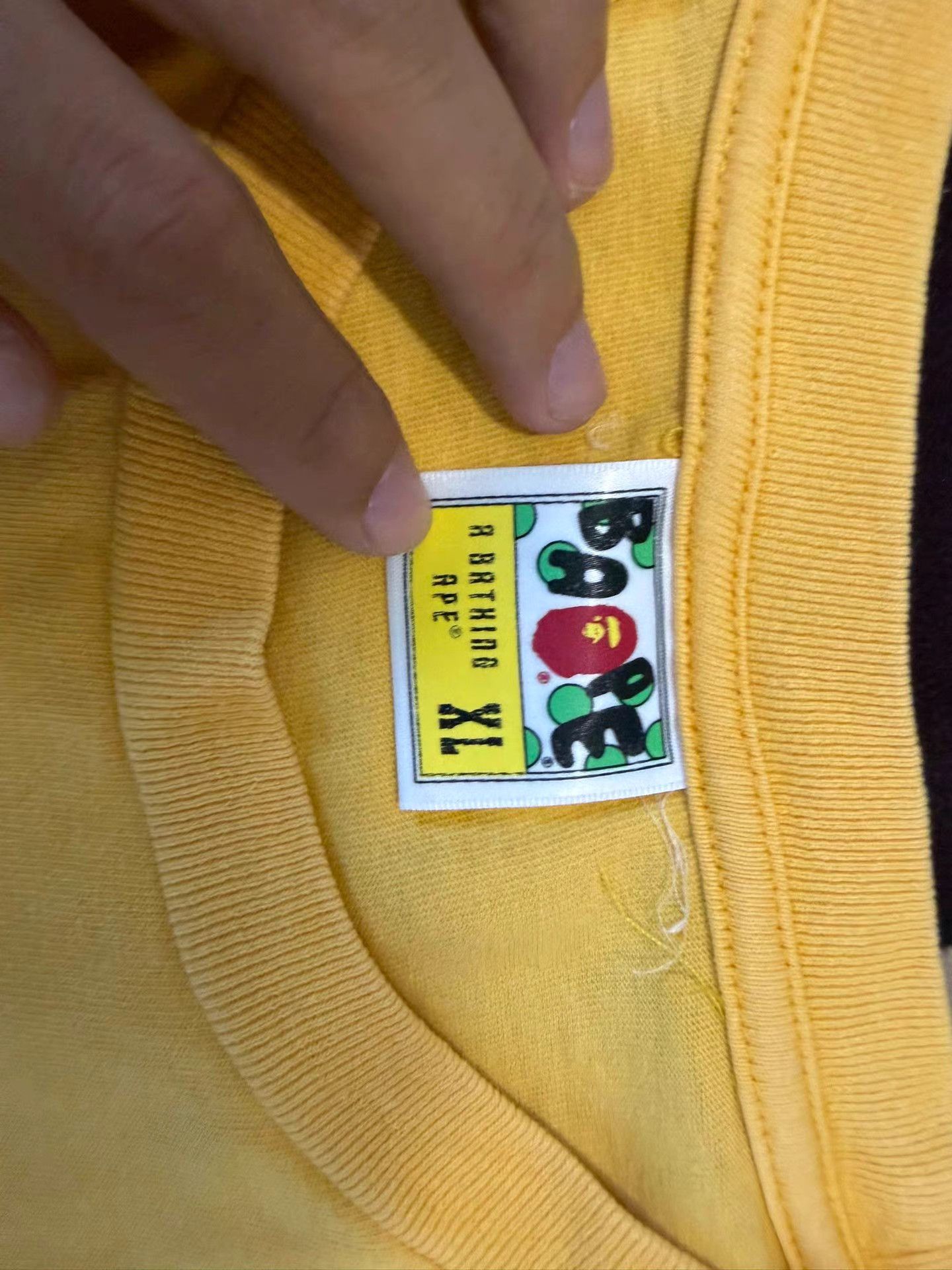Bape Bape Yellow Shark Print T-Shirt Size US XL / EU 56 / 4 - 3 Thumbnail