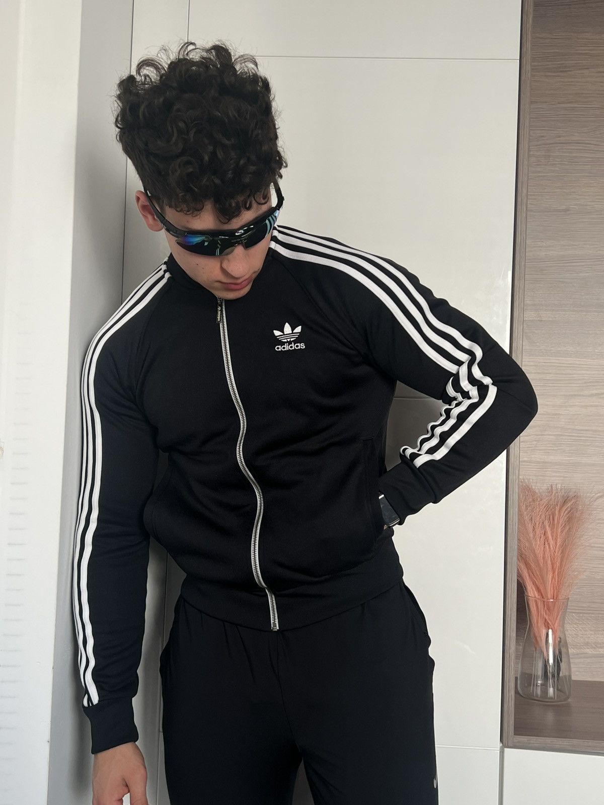Adidas × Other ‼️Adidas 3 Stripes Track Beanbauer Vintage Y2k Zip Sweatshirt Size US S / EU 44-46 / 1 - 3 Thumbnail