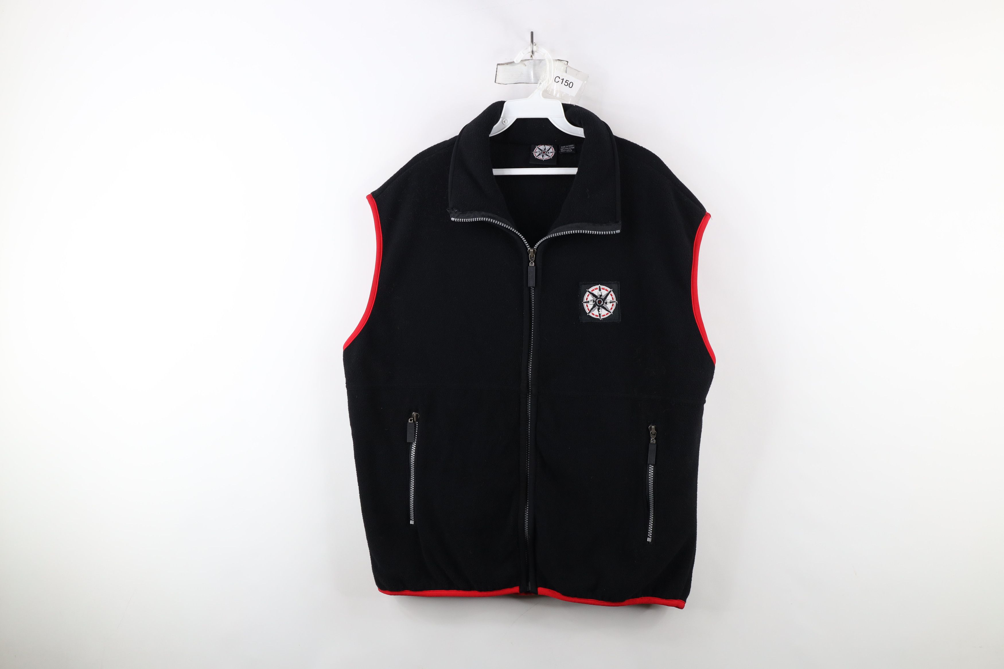 Marlboro × Vintage Vintage 90s Marlboro Full Zip Fleece Vest Jacket Black Size US L / EU 52-54 / 3 - 1 Thumbnail