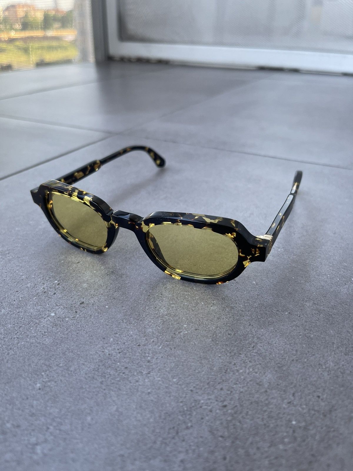 Han Kjobenhavn !DS! Han Kjobenhavn Banks Yellow Tortoise Sunglasses Size ONE SIZE - 1 Thumbnail