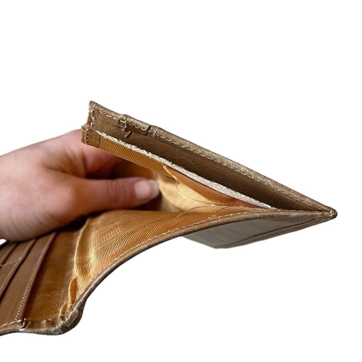 Celine Vintage Céline Macadam Checkbook Wallet Beige Size ONE SIZE - 9 Thumbnail