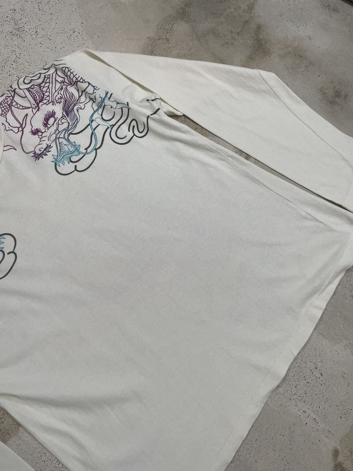 Japanese Brand Cream Space Opera Yakuza Dragon Motive Color Print Defect Size US XL / EU 56 / 4 - 5 Thumbnail