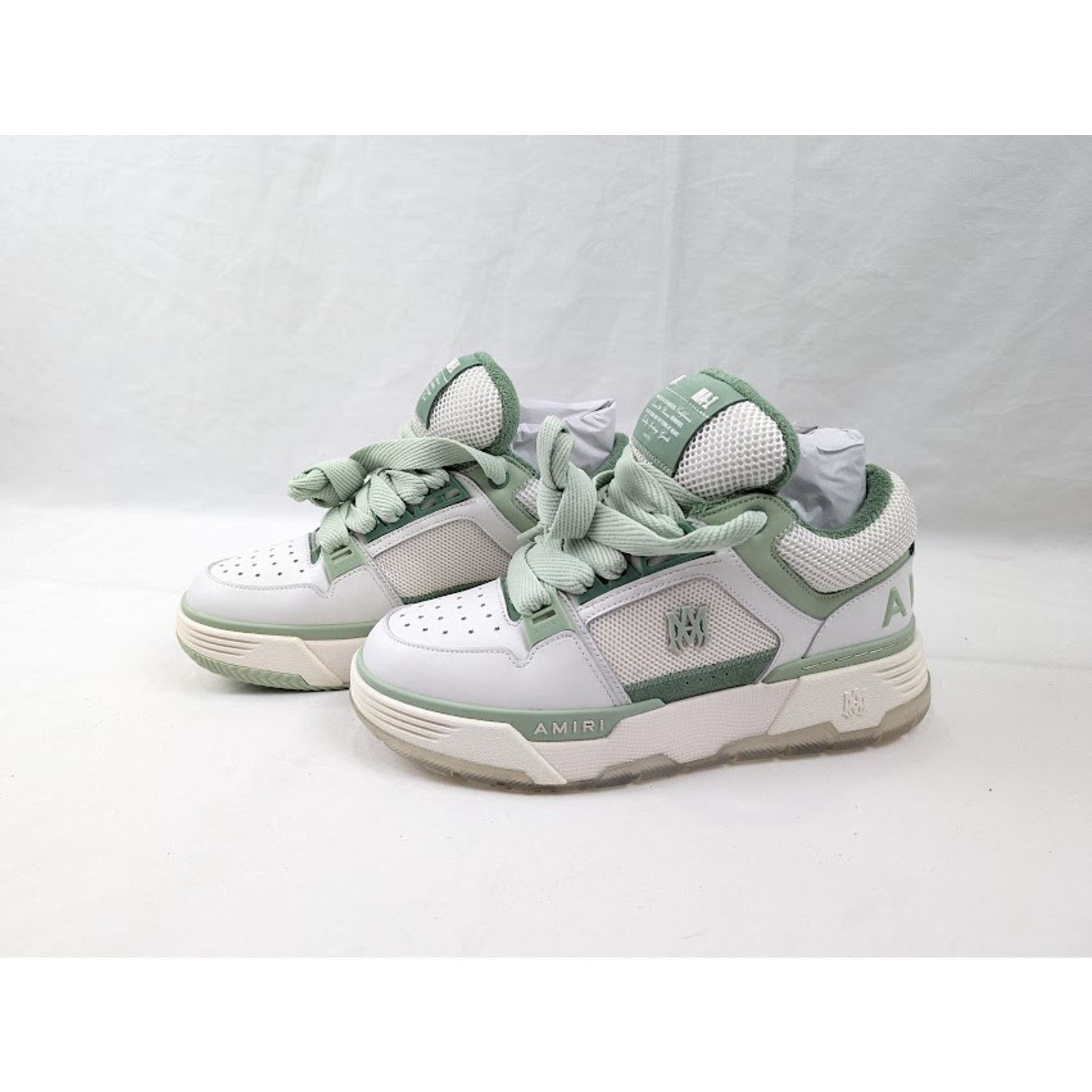 Amiri o1rshd1 MA-1 Low-Top Sneakers in White/Mint Size US 11 / EU 44 - 16 Thumbnail
