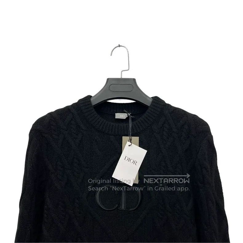 Dior Dior Black twisted knitted sweater Size US XS / EU 42 / 0 - 3 Thumbnail