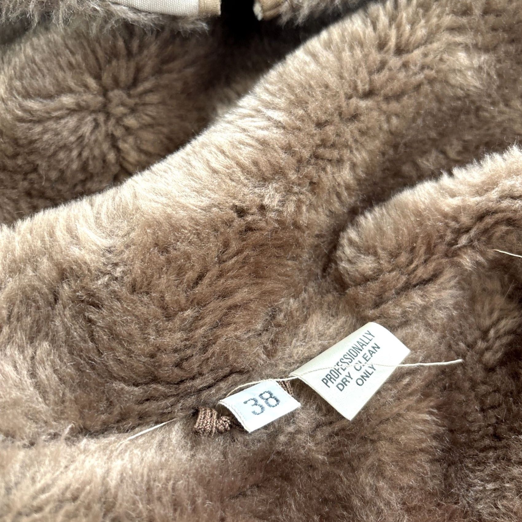 Vintage Vtg Rancher Western Cowboy Mens Jacket Coat Parka Lined 1970s Beige 38 Long Outdoor Outdoorsy Turndown Button Zip Cotton ACrilan Size US XXS / EU 40 - 2 Thumbnail