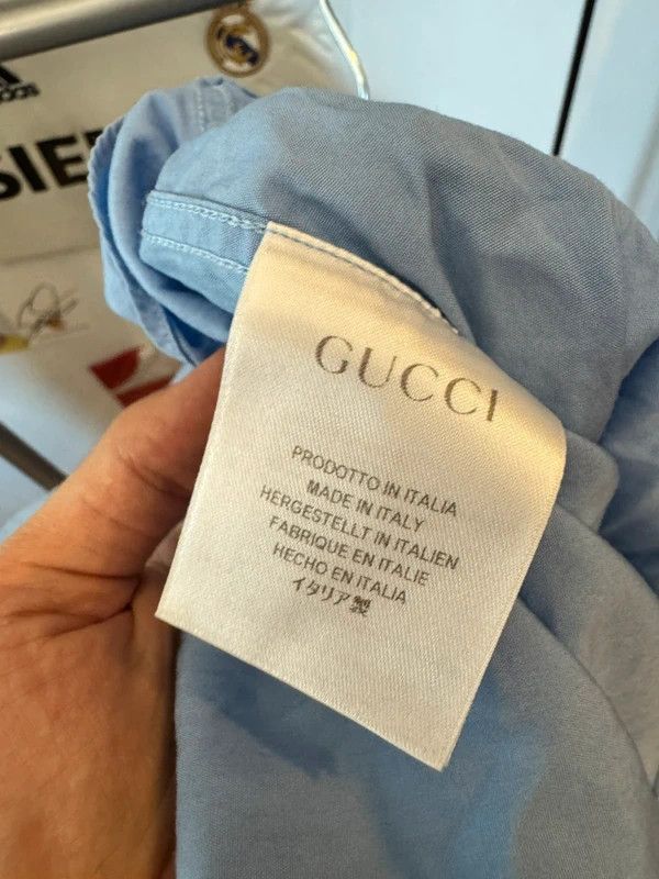 Gucci Gucci Blue Fitted Shirt 39 / 15.5 M Size US M / EU 48-50 / 2 - 5 Thumbnail