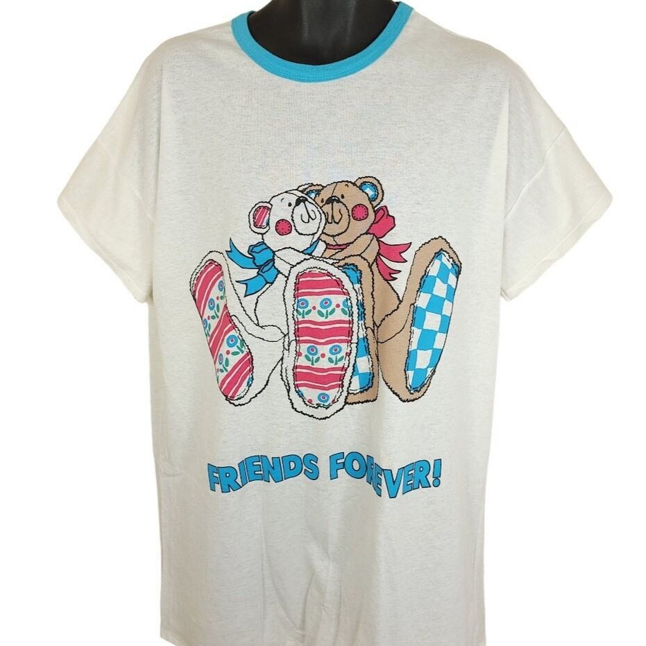 Vintage Teddy Bear Sleep T Shirt Vintage 80s Friends Forever Tee | Grailed