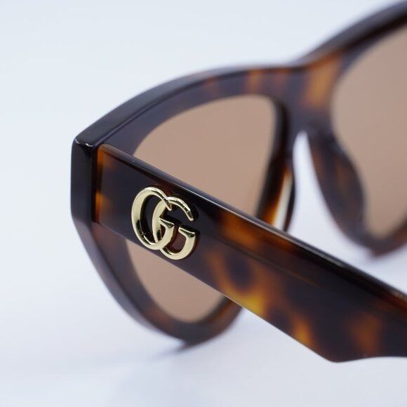 Gucci Gucci GG1333S 002 Sunglasses Havana Cat Eye Frame, Brown Size ONE SIZE - 10 Thumbnail