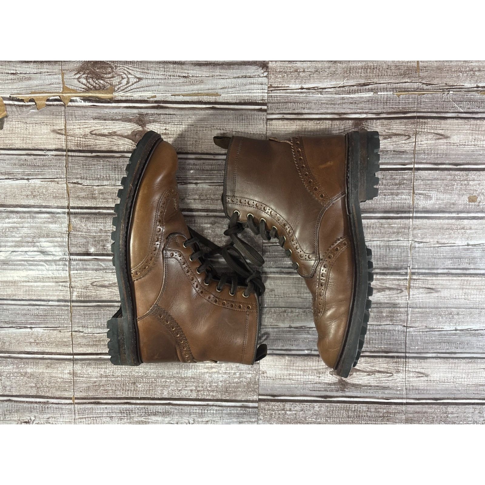 Allen Edmonds Allen Edmonds "CHAPMAN" WEATHERPROOF Wingtip Boots sz 8 D co Size US 8 / EU 41 - 4 Thumbnail
