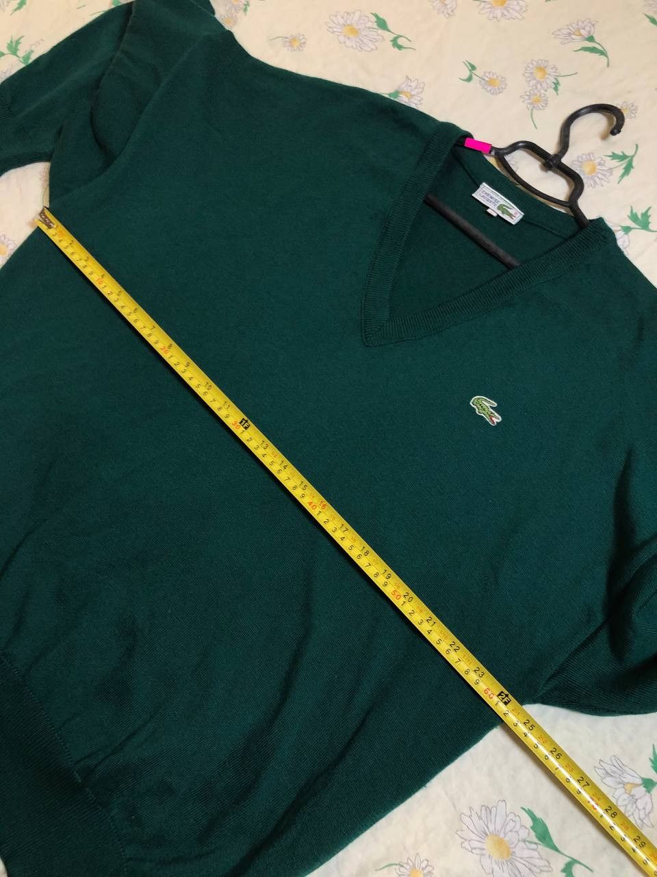 Lacoste Lacoste VINTAGE Lacoste V-Neck Acrylic Sweater Size US XXL / EU 58 / 5 - 11 Thumbnail
