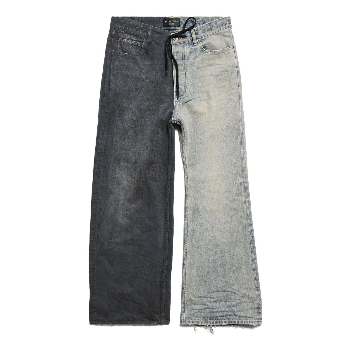 Balenciaga Balenciaga 50-50 Jeans in Black / Blue Size US 32 / EU 48 - 1 Thumbnail