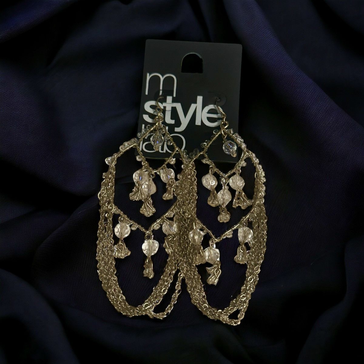 Macys M Style Lab chandelier chain earrings Size ONE SIZE - 1 Thumbnail