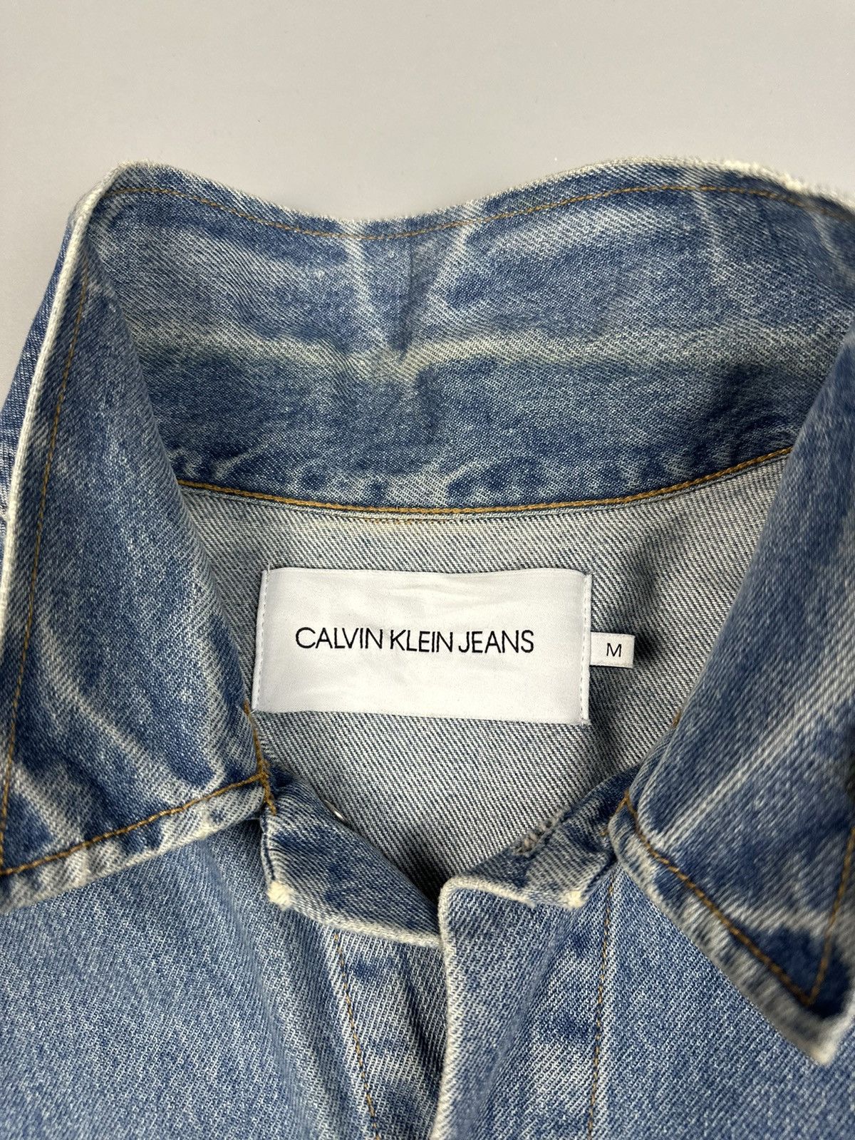 Calvin Klein Calvin Klein Denim Jean Jaket Big Back Logo Size US M / EU 48-50 / 2 - 4 Thumbnail