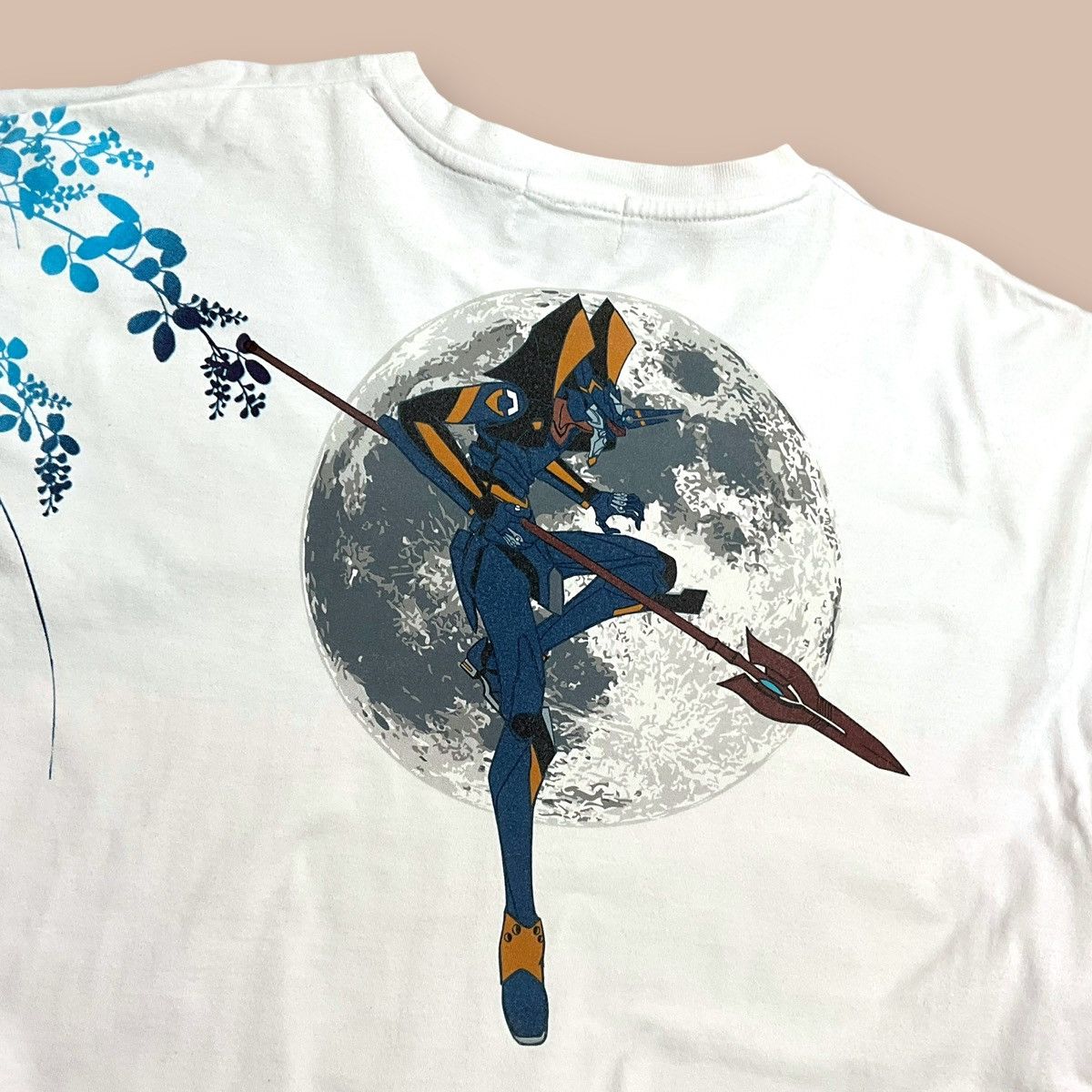 Anime Evangelion x Nishiki x Mark6 x Spear of Longinus White Tee Size US XXL / EU 58 / 5 - 8 Thumbnail