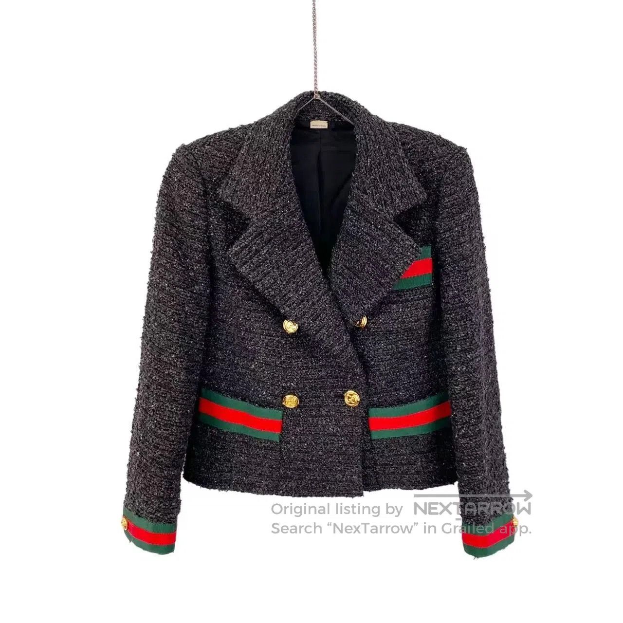 Gucci Guicci Thick floral small fragrant style lapel double-brea Size XXS / US 00 / IT 34 - 1 Thumbnail